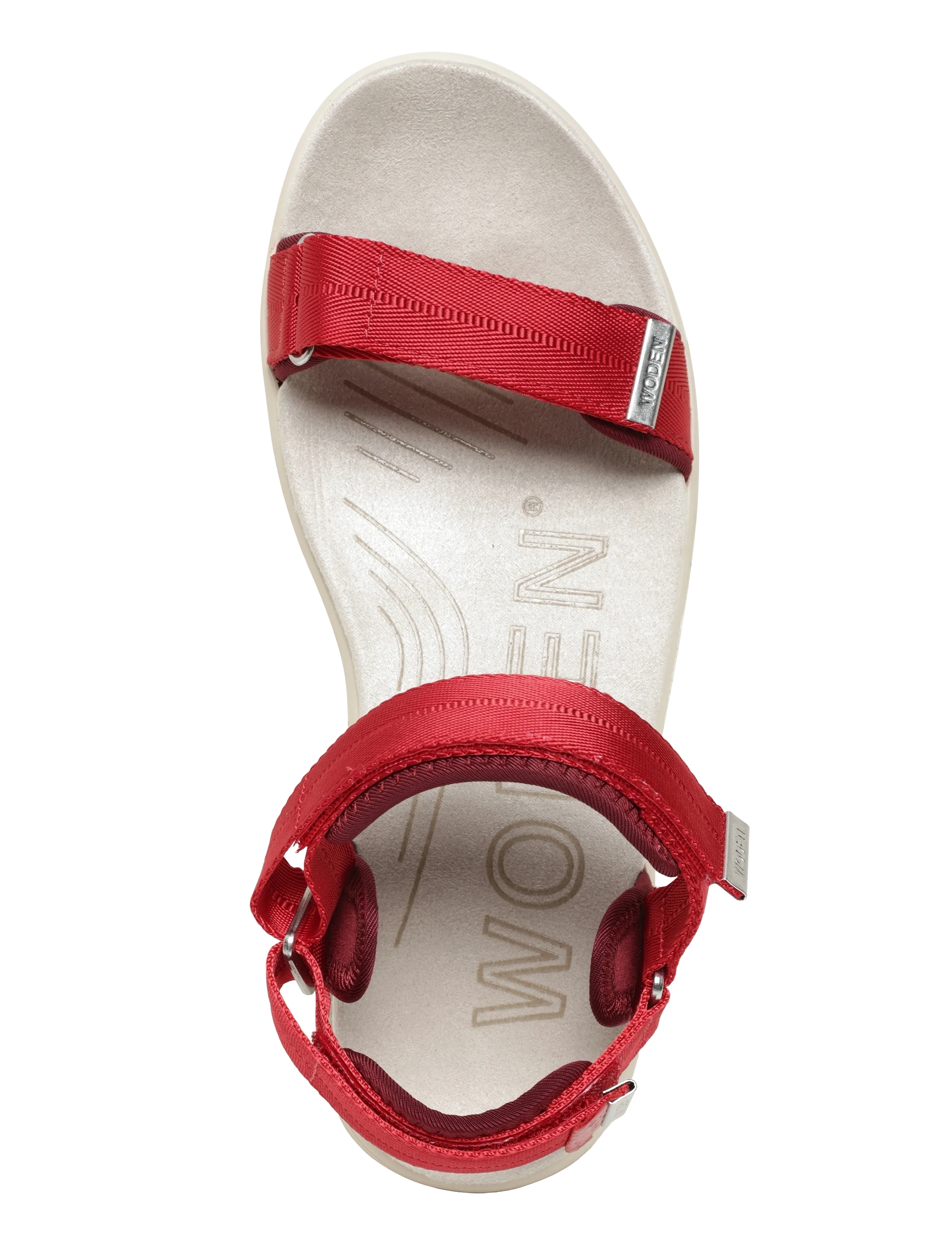 WODEN - Line - platta sandaler - fire red - 3