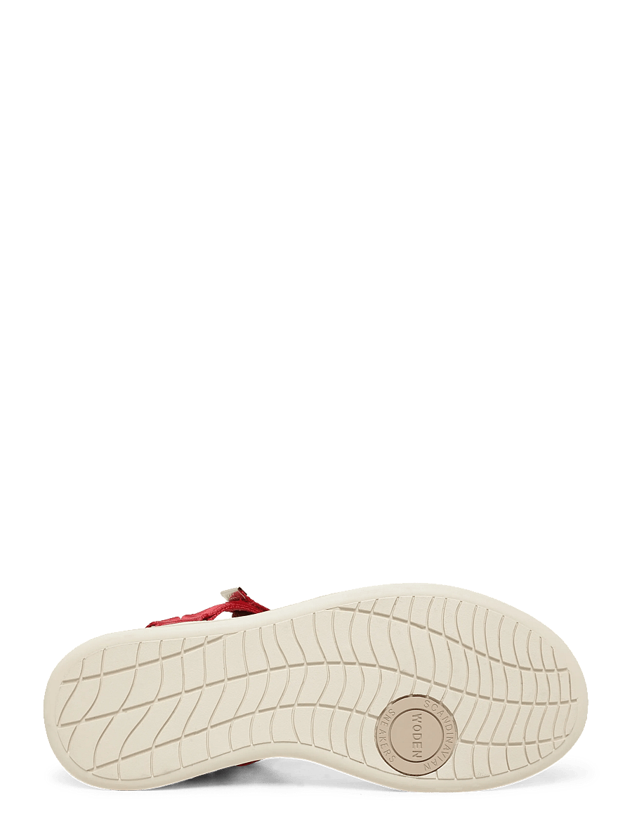 WODEN - Line - platta sandaler - fire red - 4