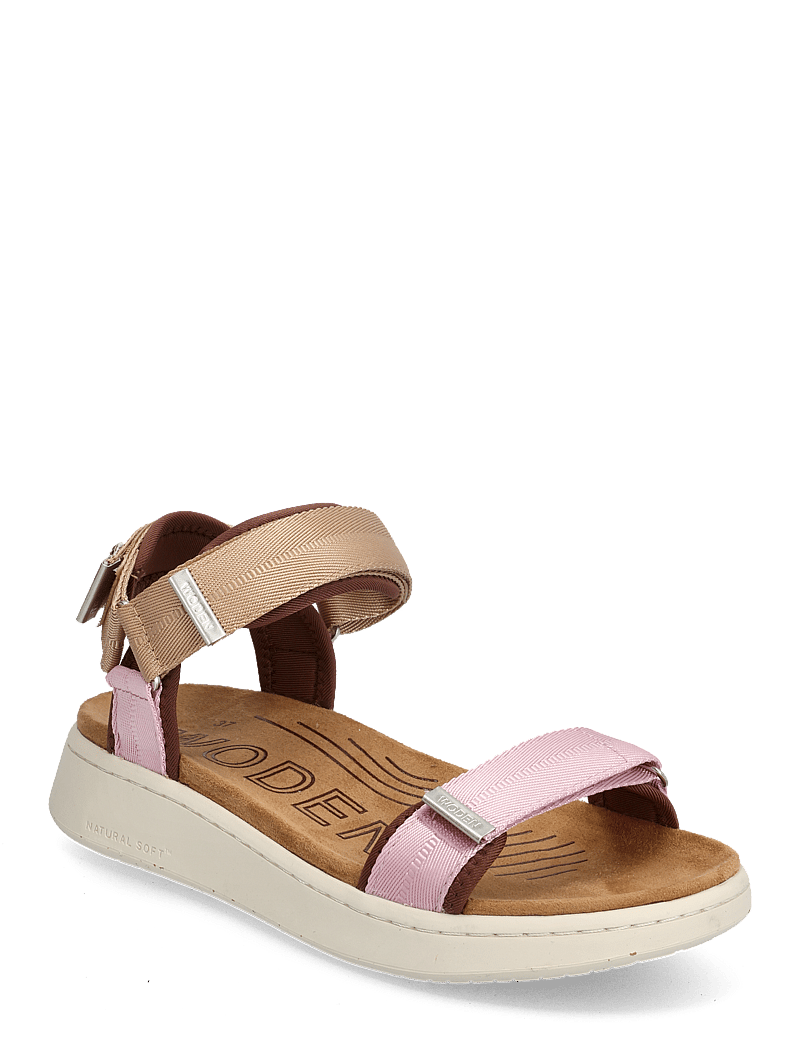 WODEN - Line - flat sandals - multi rose - 1