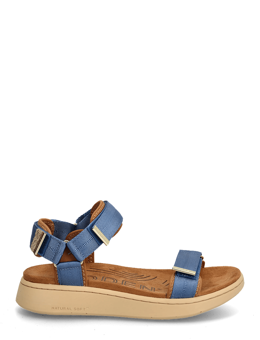 WODEN - Line - flat sandals - old denim - 2