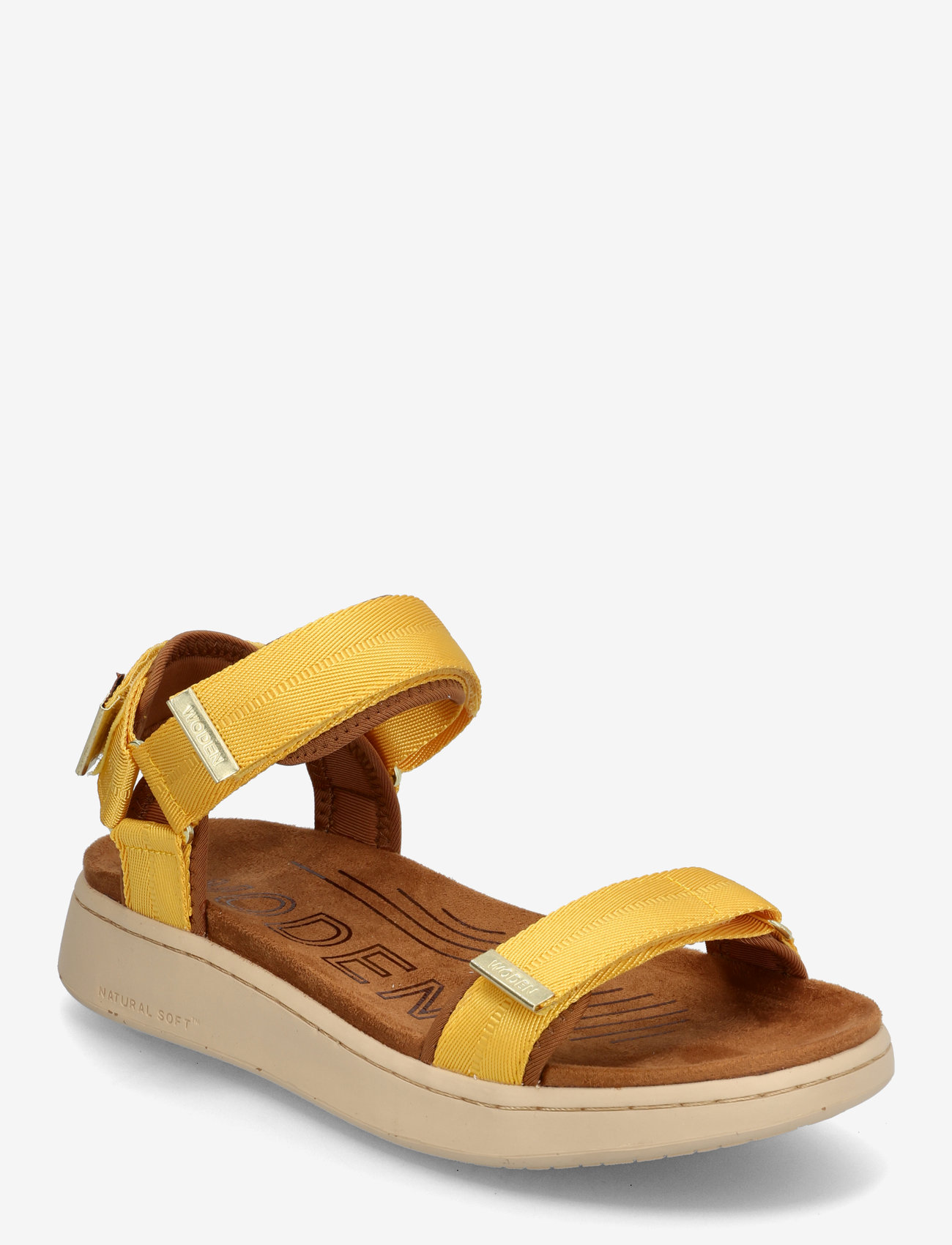 WODEN - Line - flache sandalen - old gold - 1