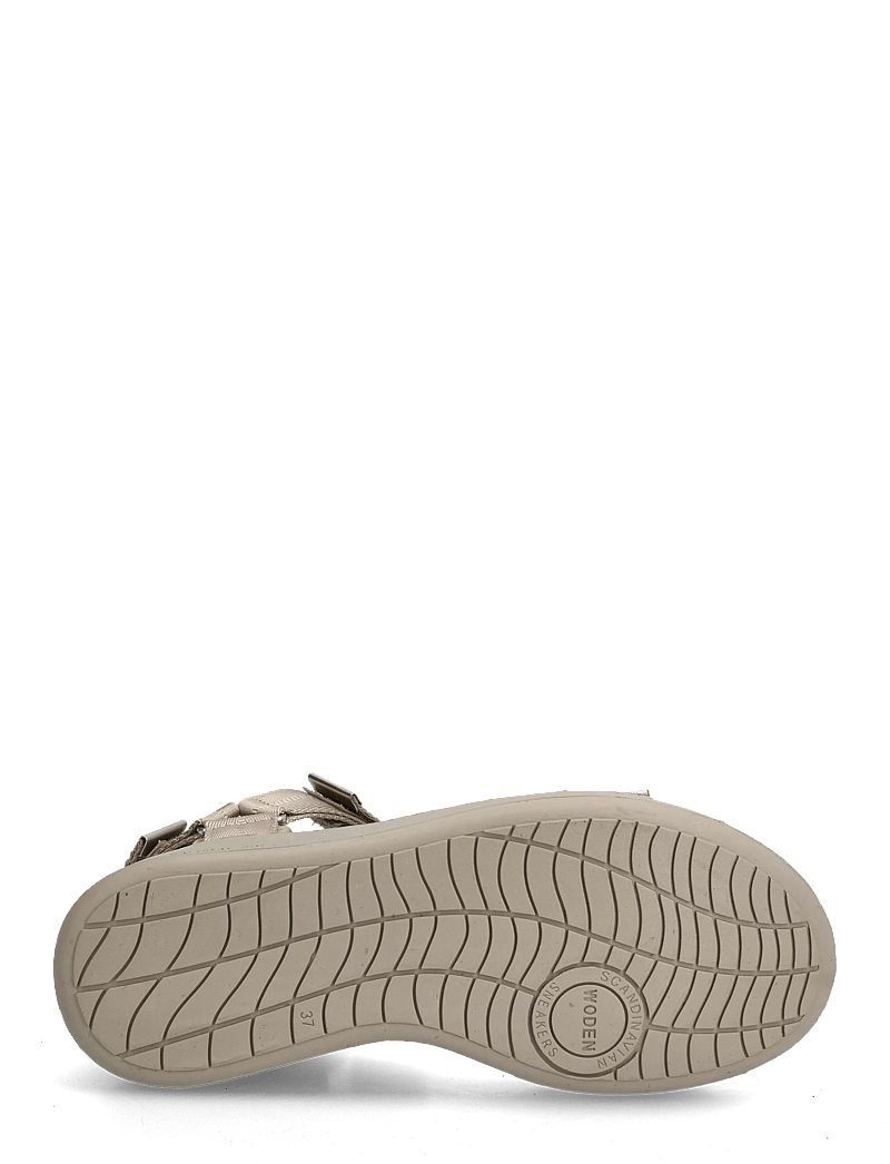 WODEN - Line - flade sandaler - silver mink/silver mink - 4