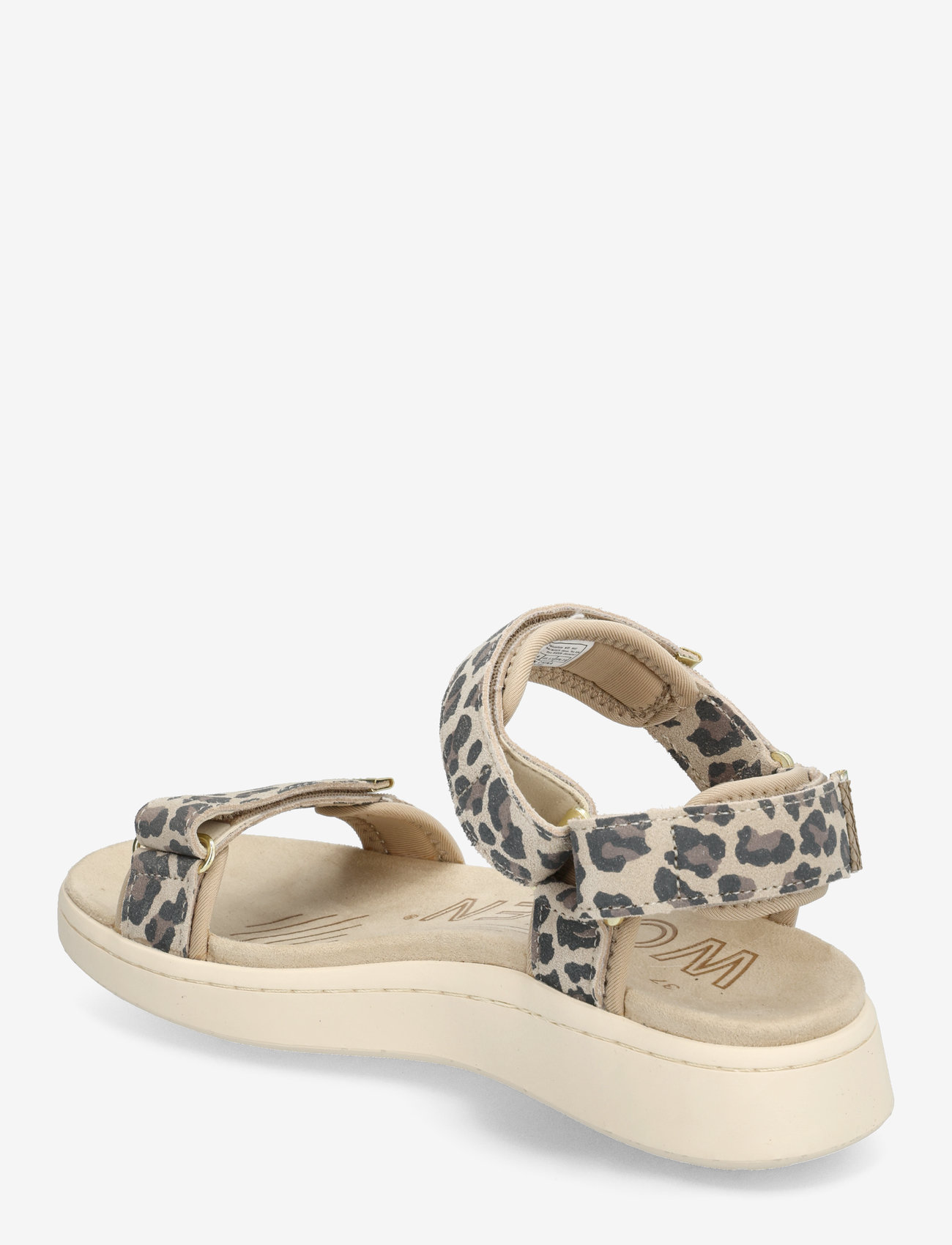 WODEN - Line Suede - płaskie sandały - leopard - 2