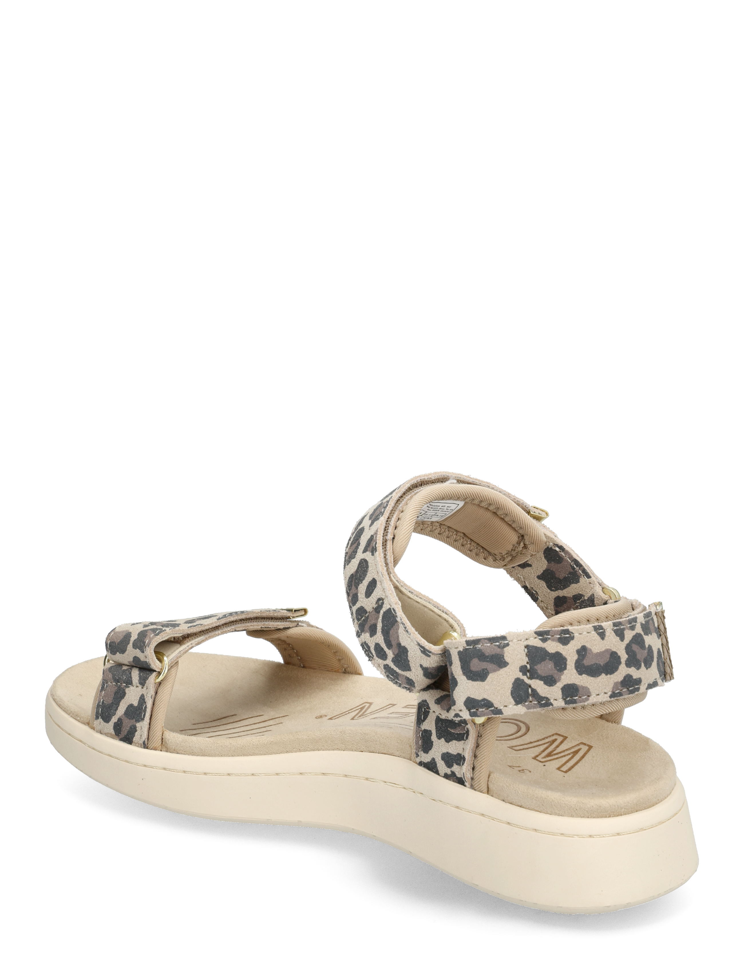 WODEN - Line Suede - matalat sandaalit - leopard - 2