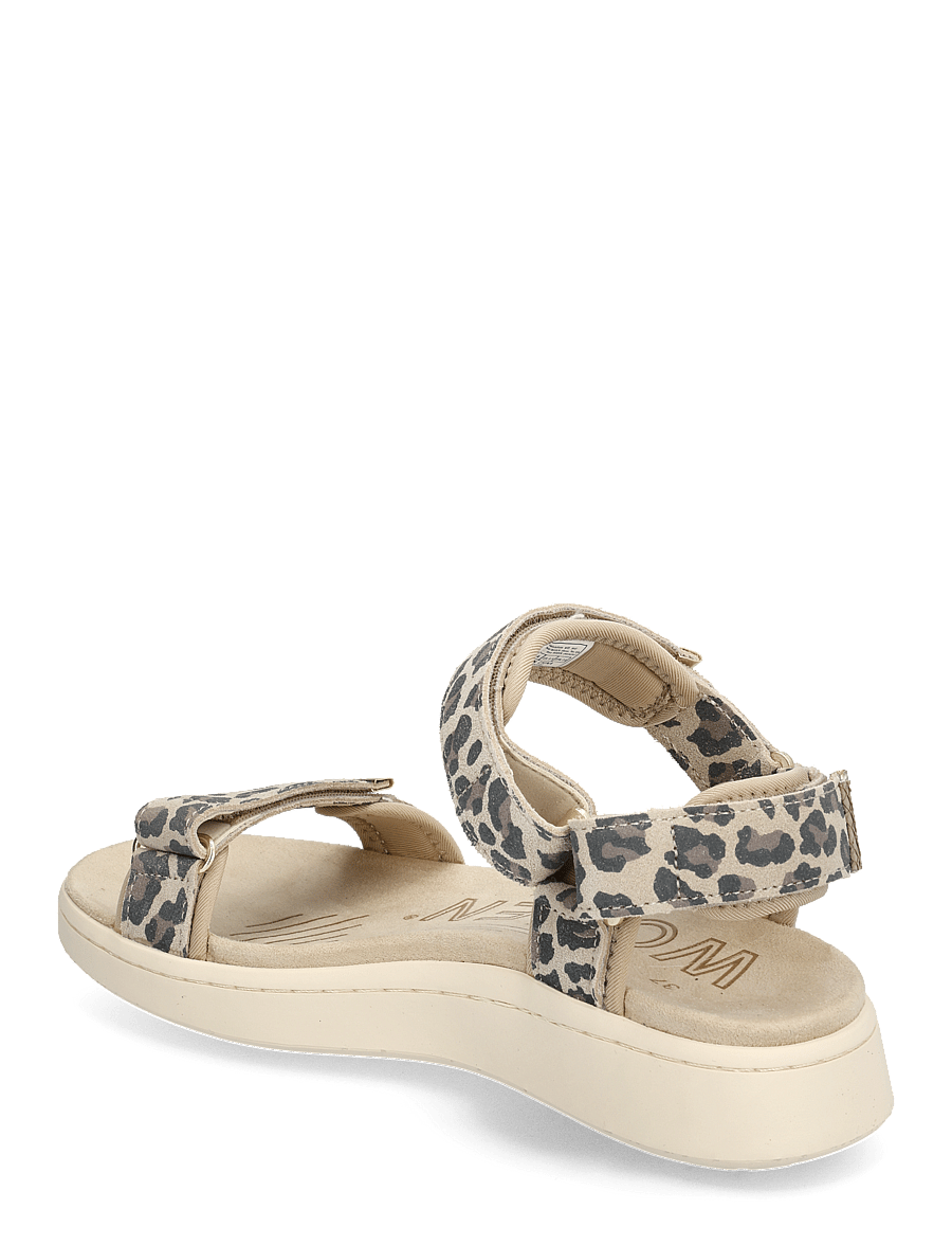 WODEN - Line Suede - sandales plates - leopard - 2