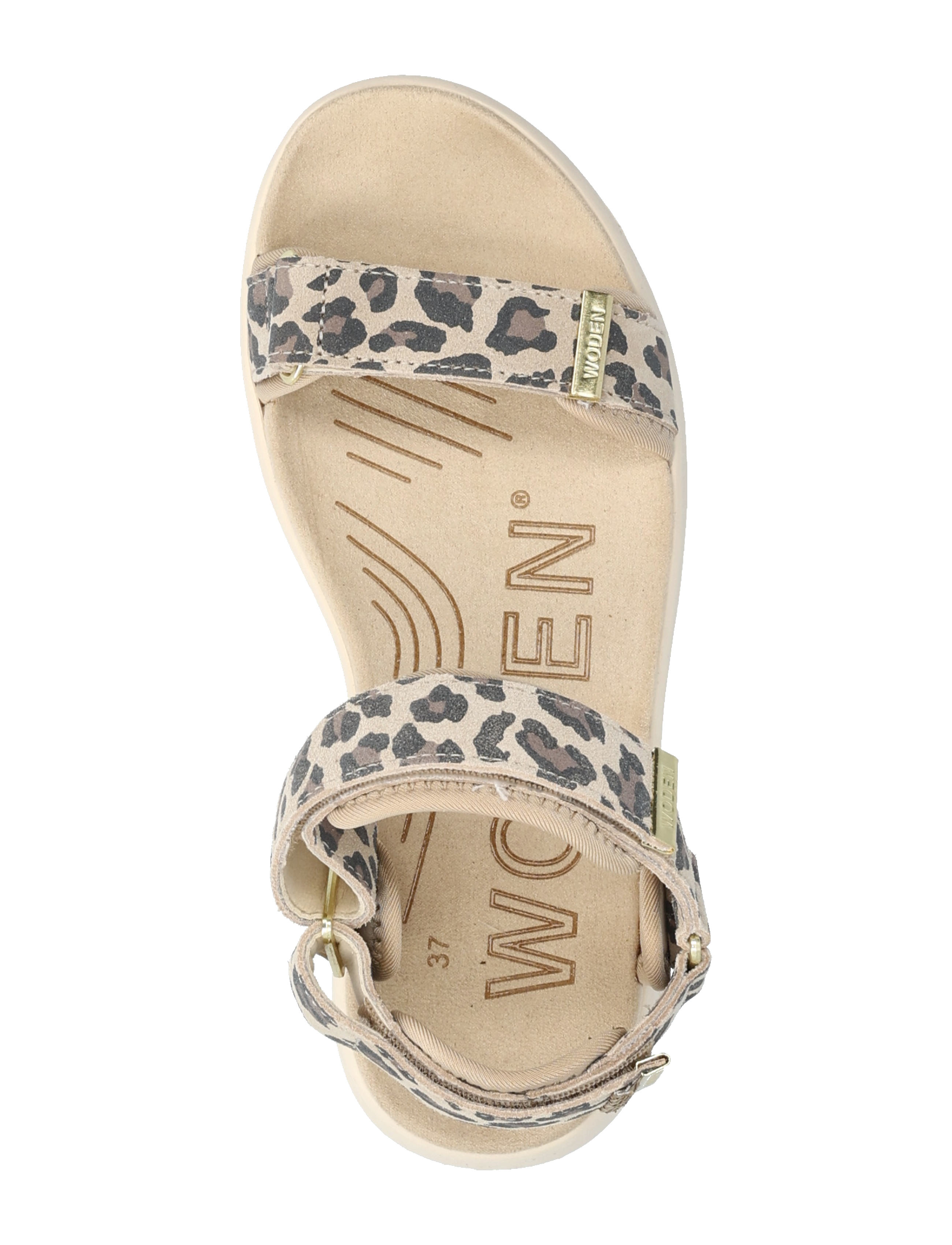 WODEN - Line Suede - matalat sandaalit - leopard - 3
