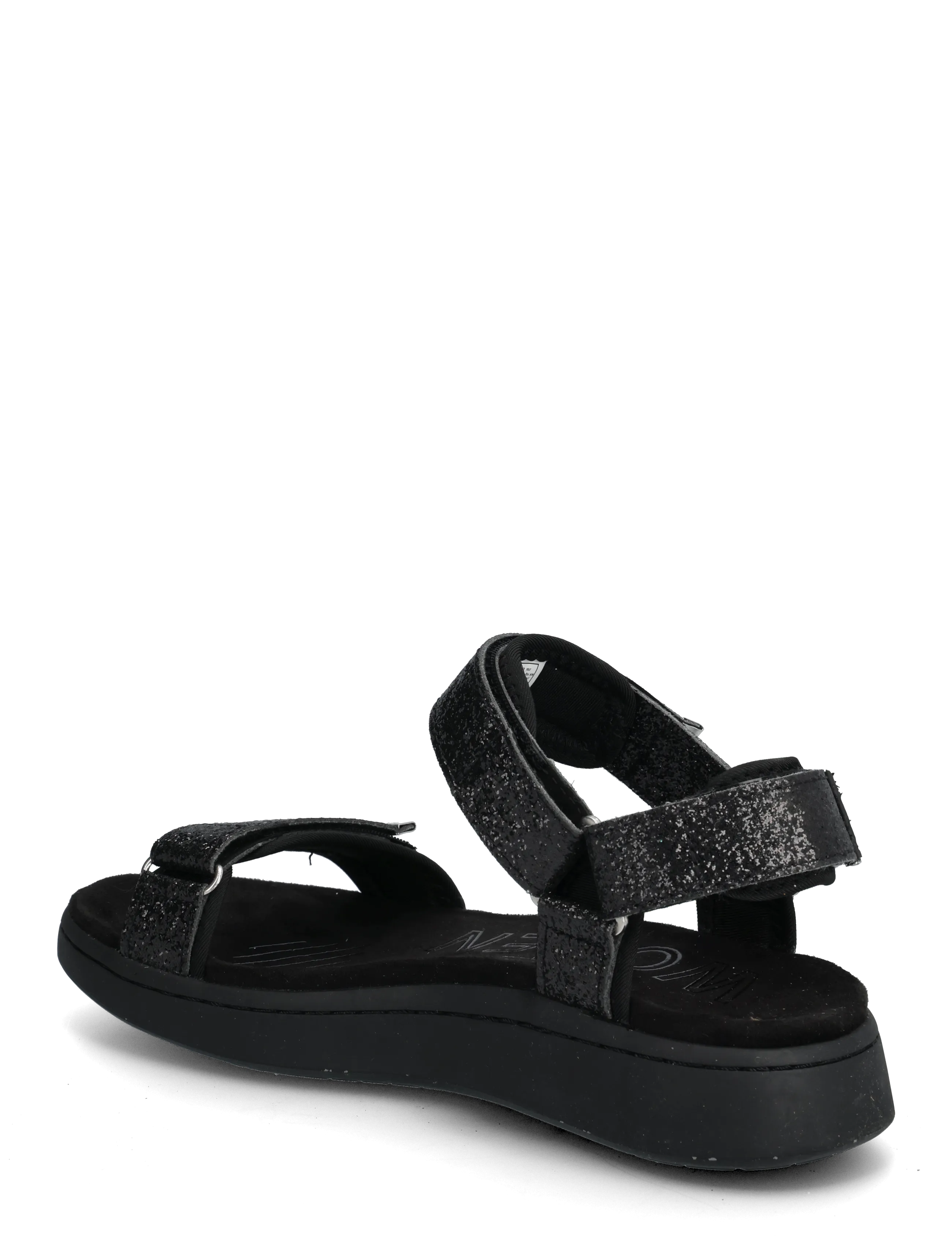 WODEN - Line Glitter - platta sandaler - black - 1