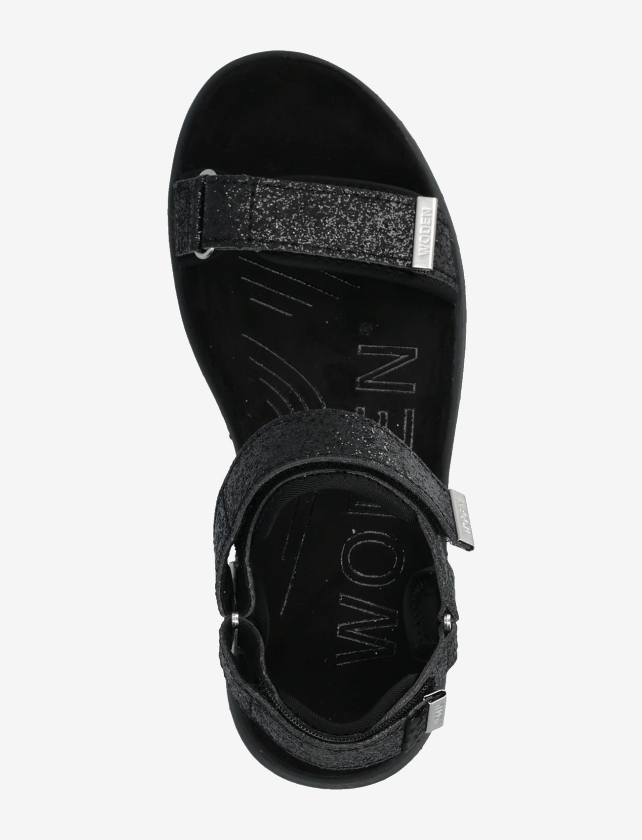 WODEN - Line Glitter - flade sandaler - black - 3