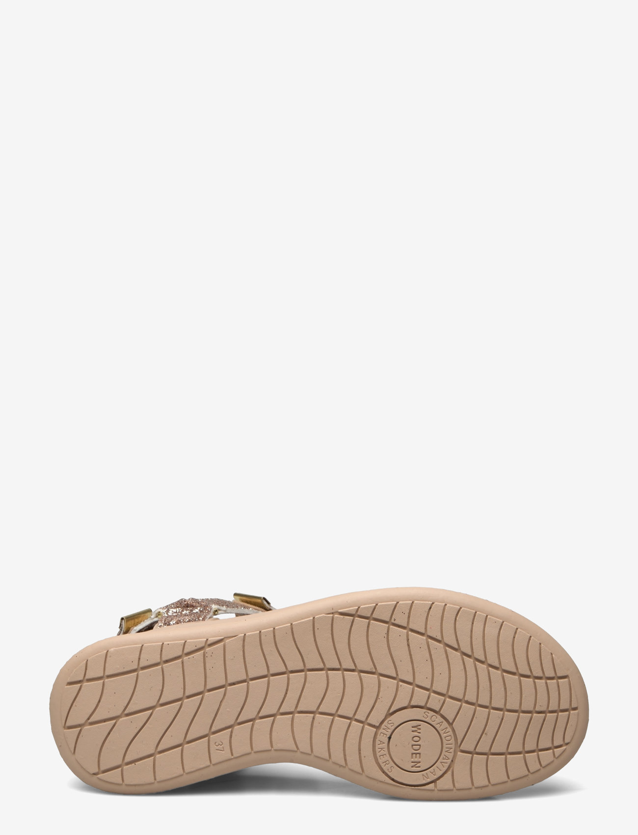 WODEN - Line Glitter - flade sandaler - coffee cream - 4