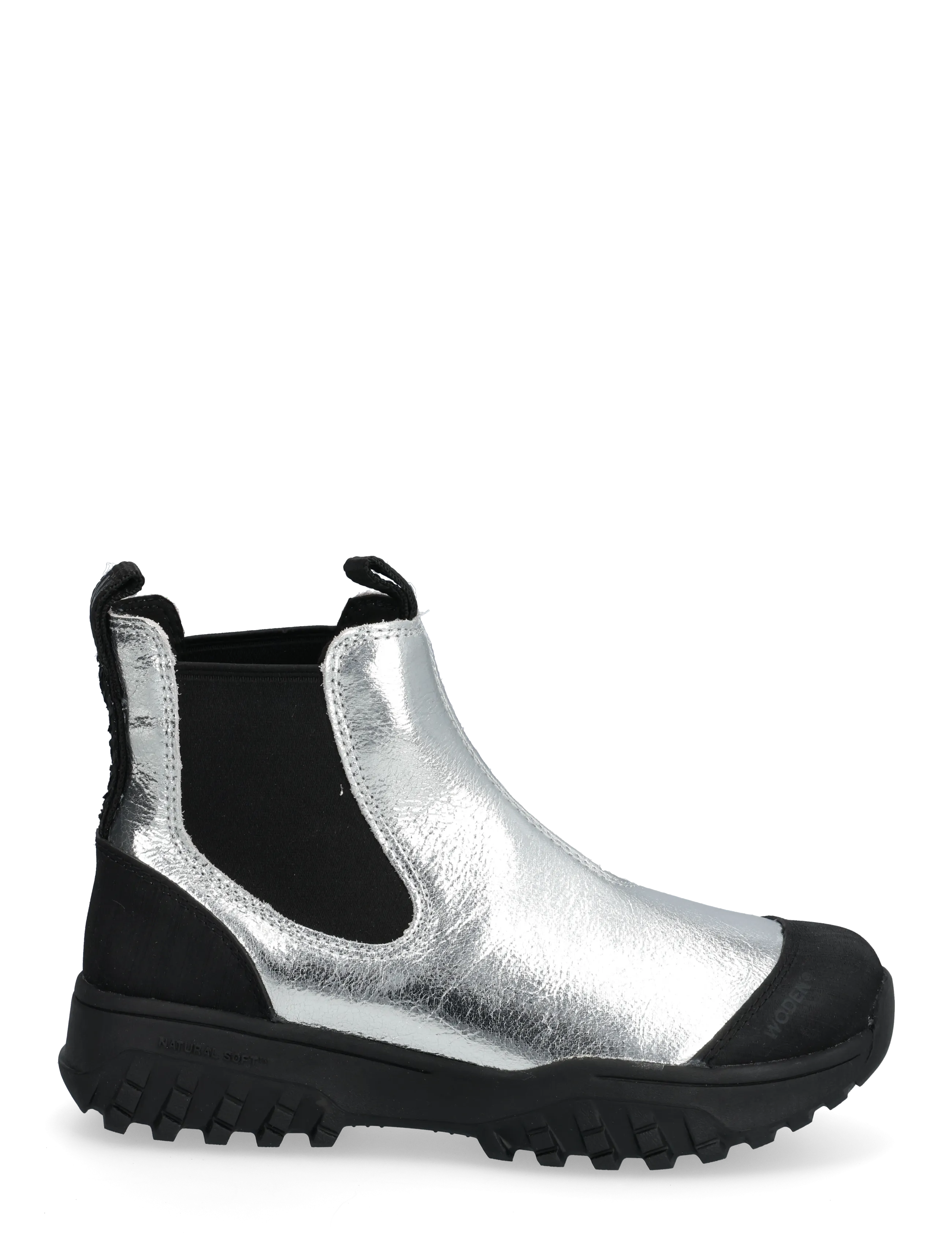 WODEN - Magda Metallic Waterproof - flache stiefeletten - silver - 2