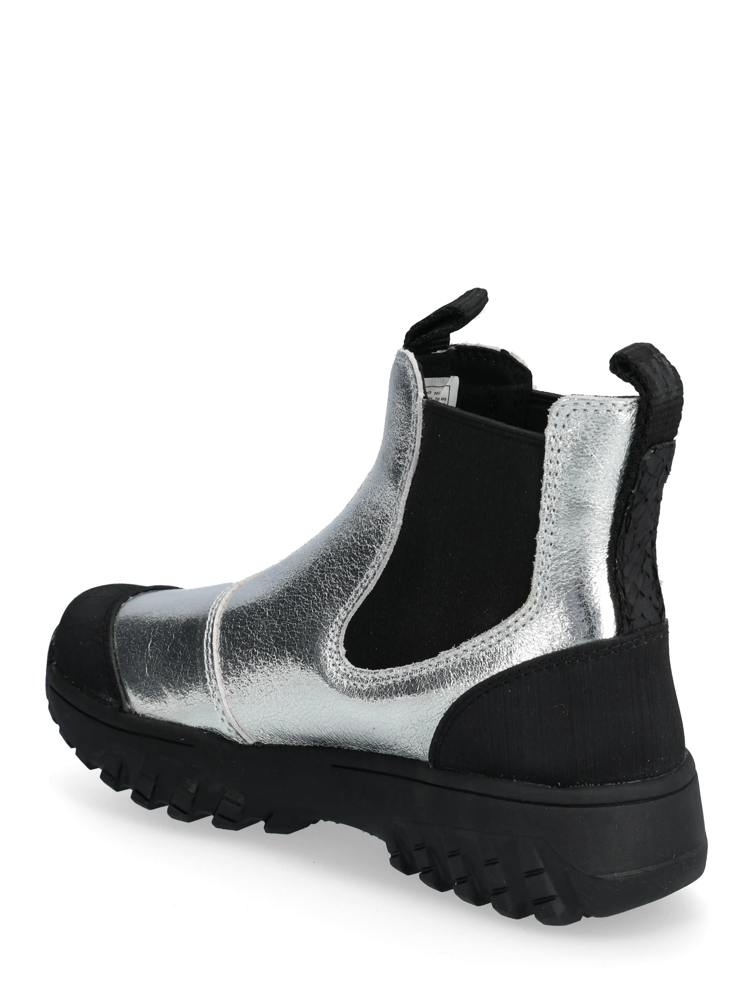 WODEN - Magda Metallic Waterproof - flache stiefeletten - silver - 3