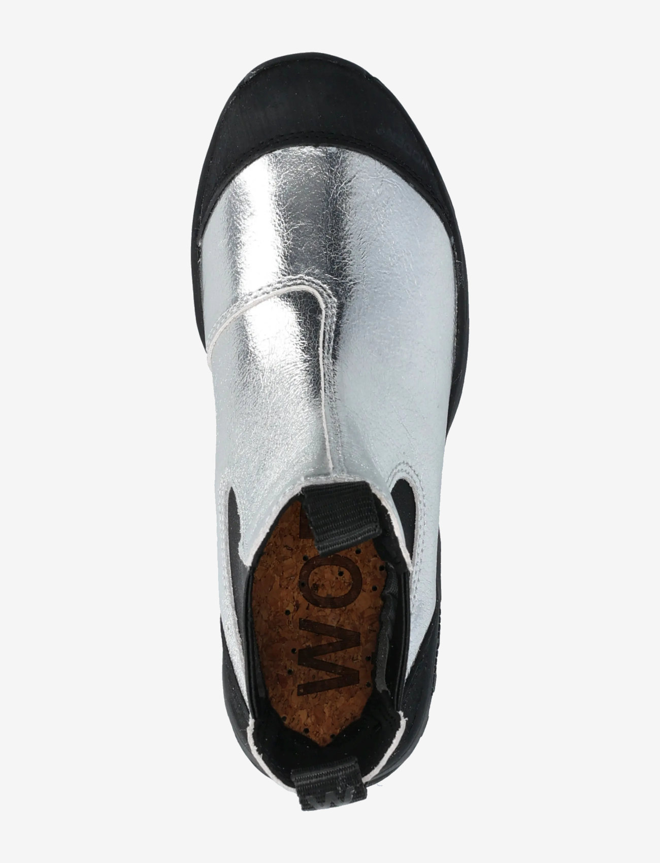 WODEN - Magda Metallic Waterproof - platta ankelboots - silver - 4