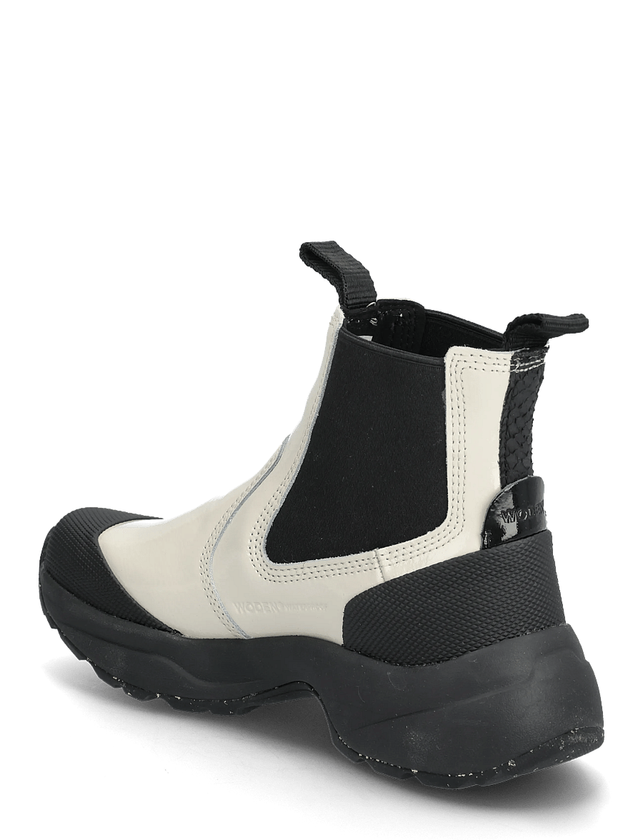 WODEN - Hega Patent Waterproof - chelsea boots - ivory - 2