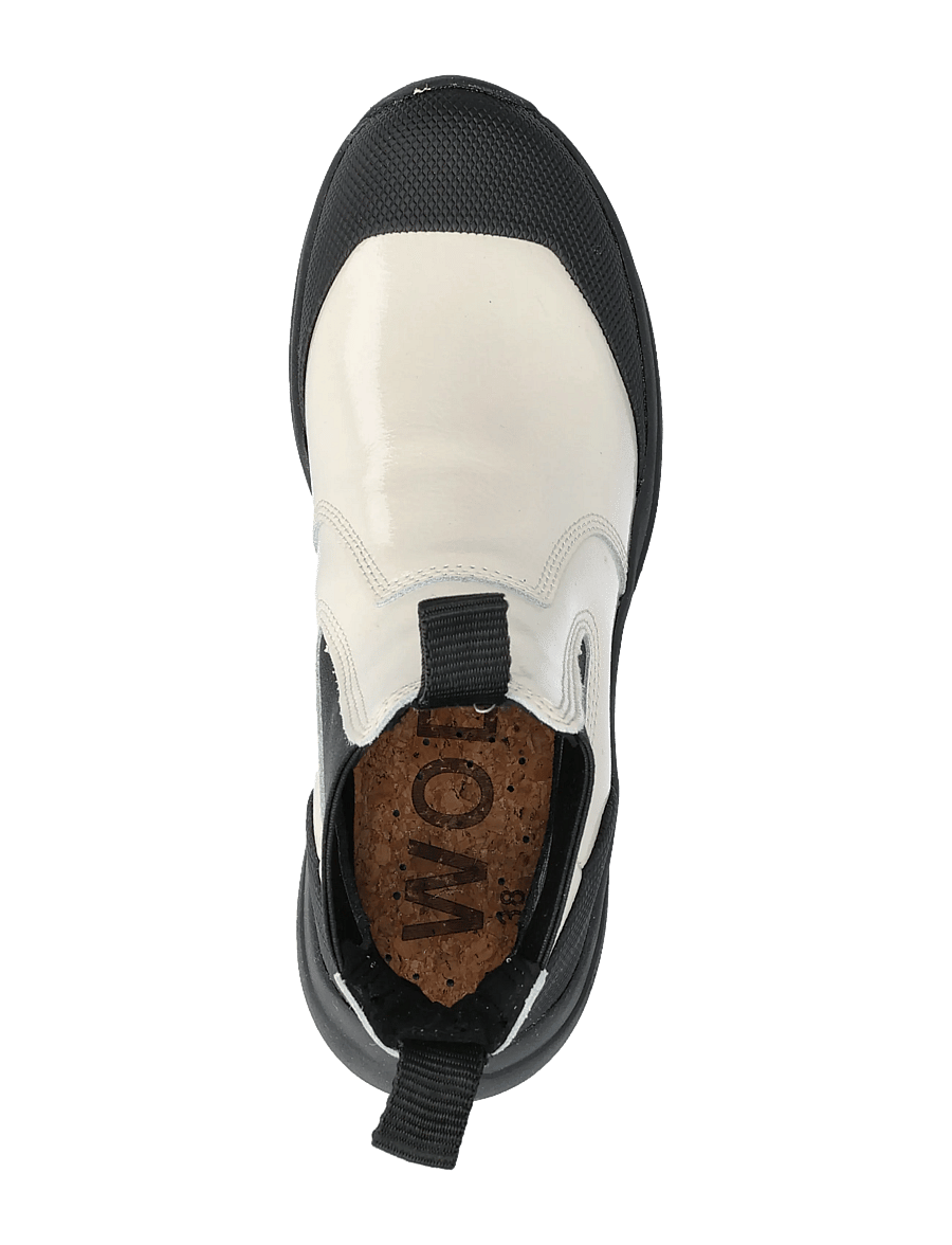 WODEN - Hega Patent Waterproof - chelsea boots - ivory - 3