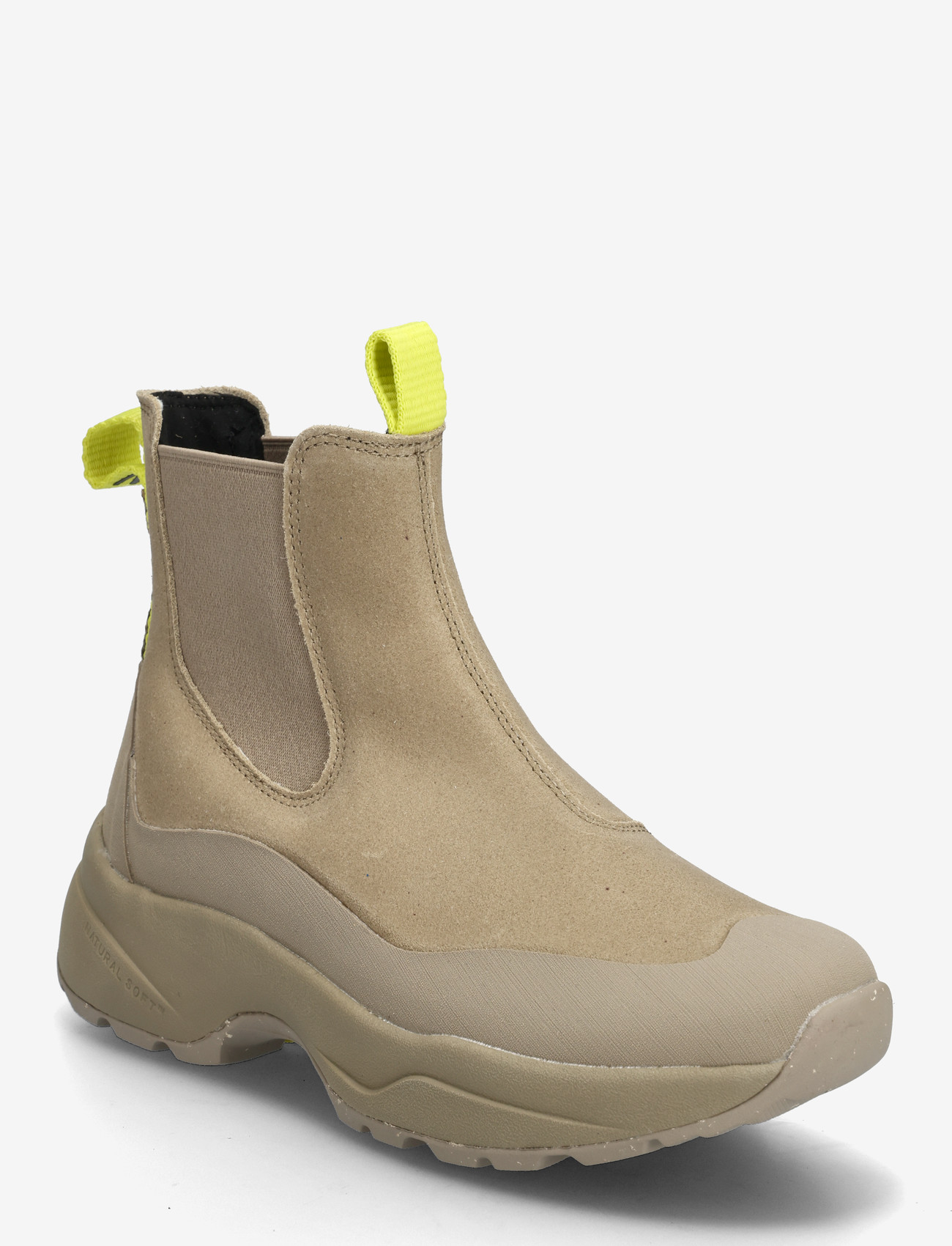 WODEN - Solveig Suede Waterproof - platta ankelboots - silver mink - 0