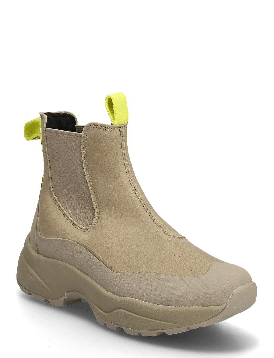 WODEN - Solveig Suede Waterproof - flatbotna ökklastígvél - silver mink - 0