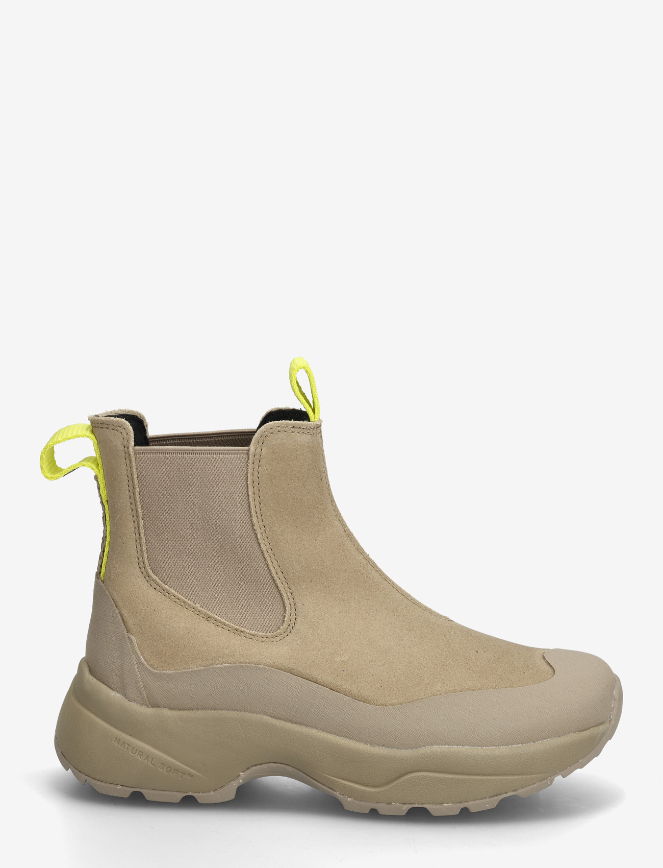 WODEN - Solveig Suede Waterproof - platta ankelboots - silver mink - 1