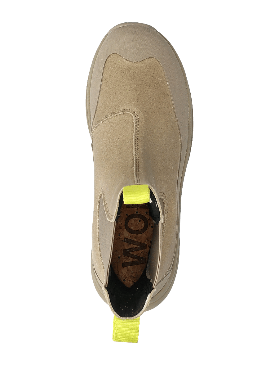WODEN - Solveig Suede Waterproof - flatbotna ökklastígvél - silver mink - 3