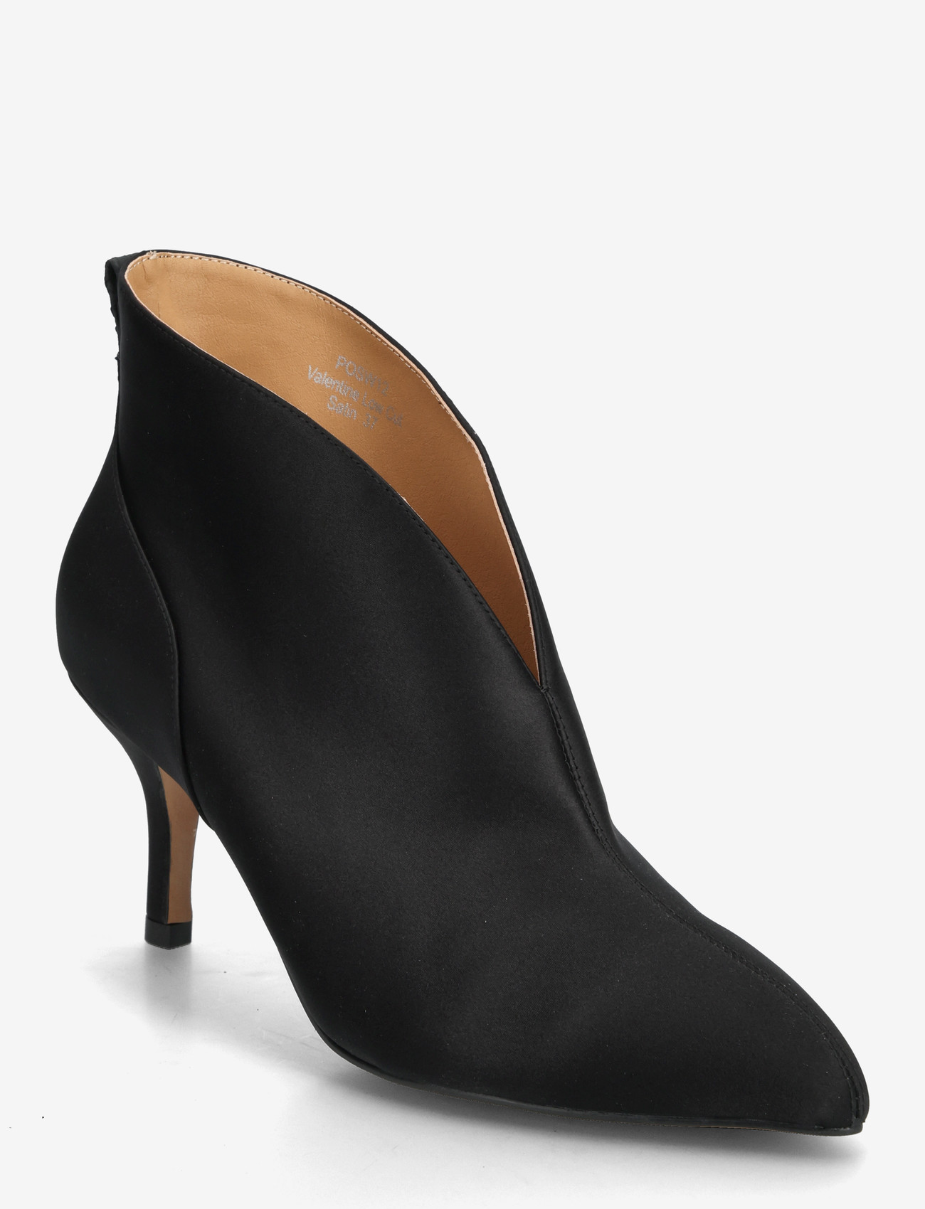 WODEN - Valentine Low Cut Satin - stiletter & pumps - black - 0