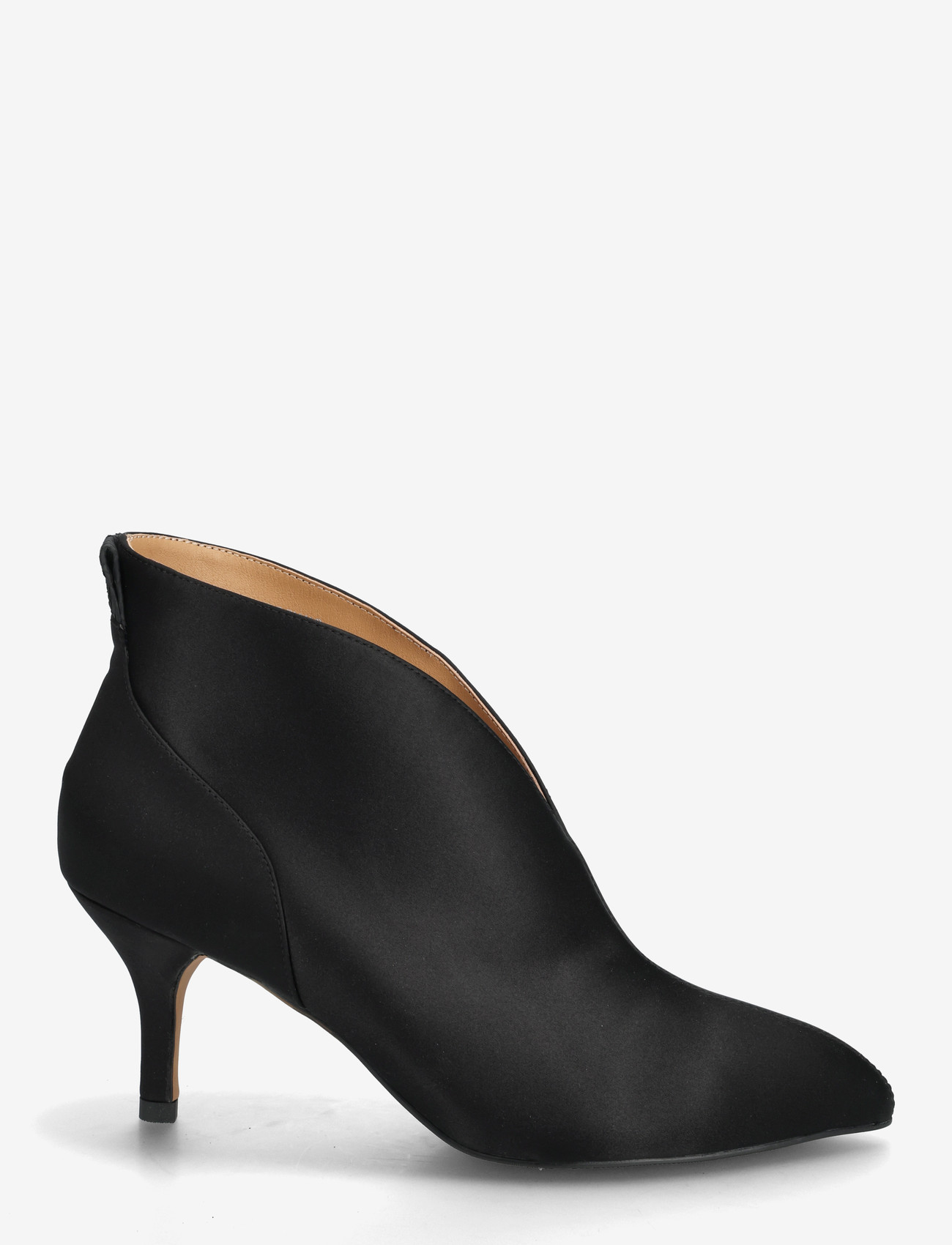 WODEN - Valentine Low Cut Satin - stiletter & pumps - black - 1