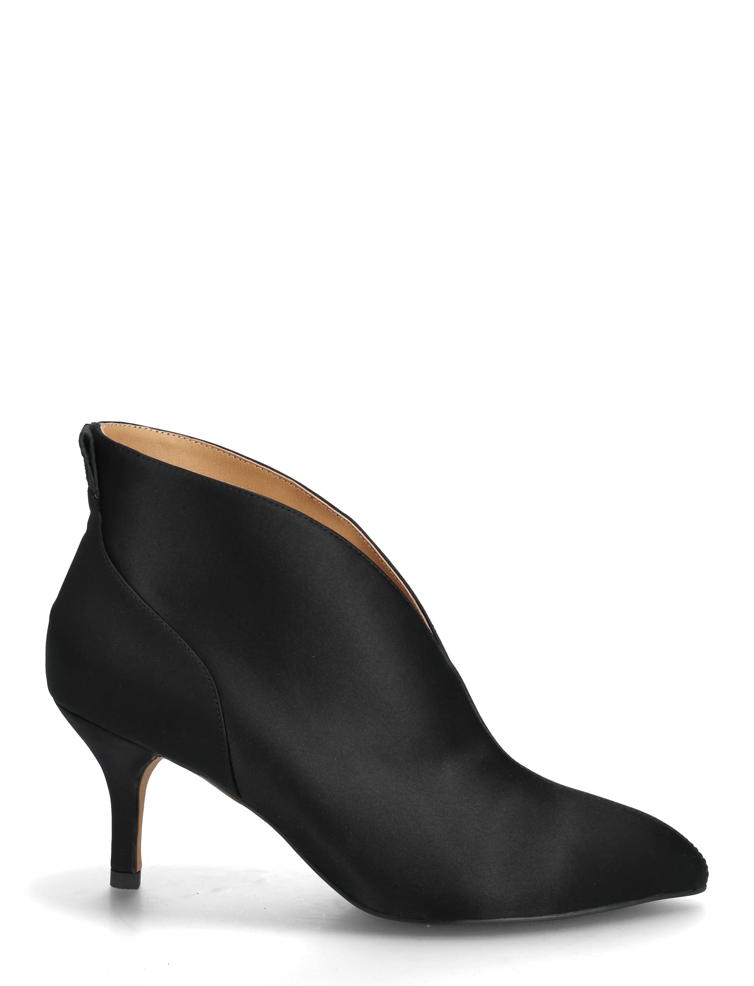 WODEN - Valentine Low Cut Satin - kontsaga kingad - black - 1