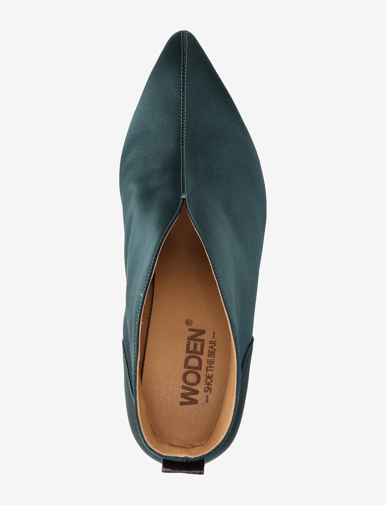 WODEN - Valentine Low Cut Satin - pumps - dark forest - 3
