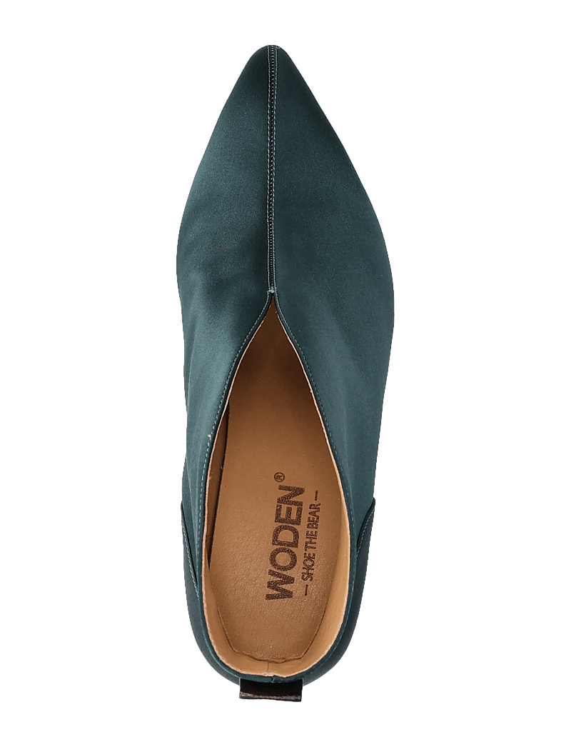 WODEN - Valentine Low Cut Satin - pumps - dark forest - 3