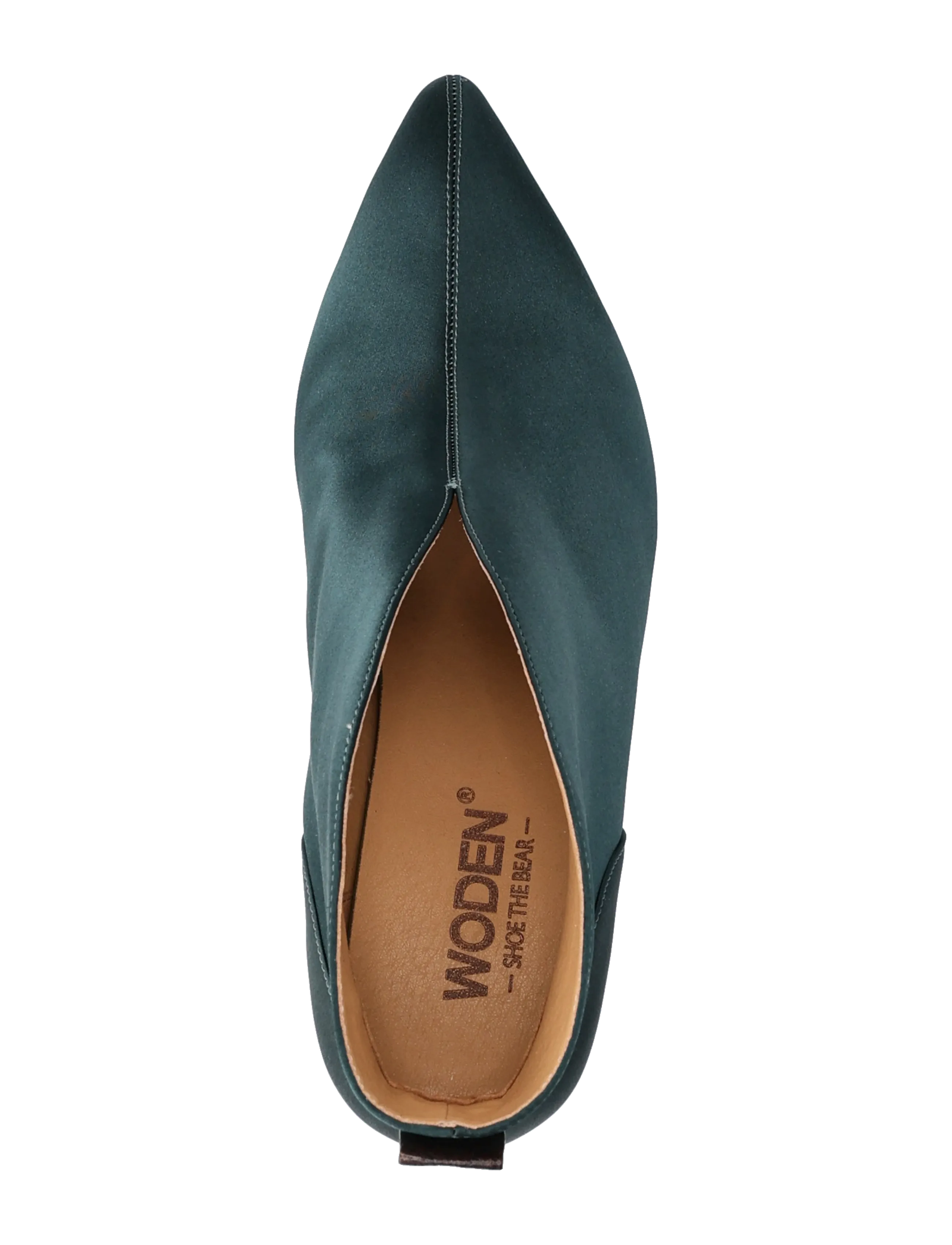 WODEN - Valentine Low Cut Satin - pumps - dark forest - 3