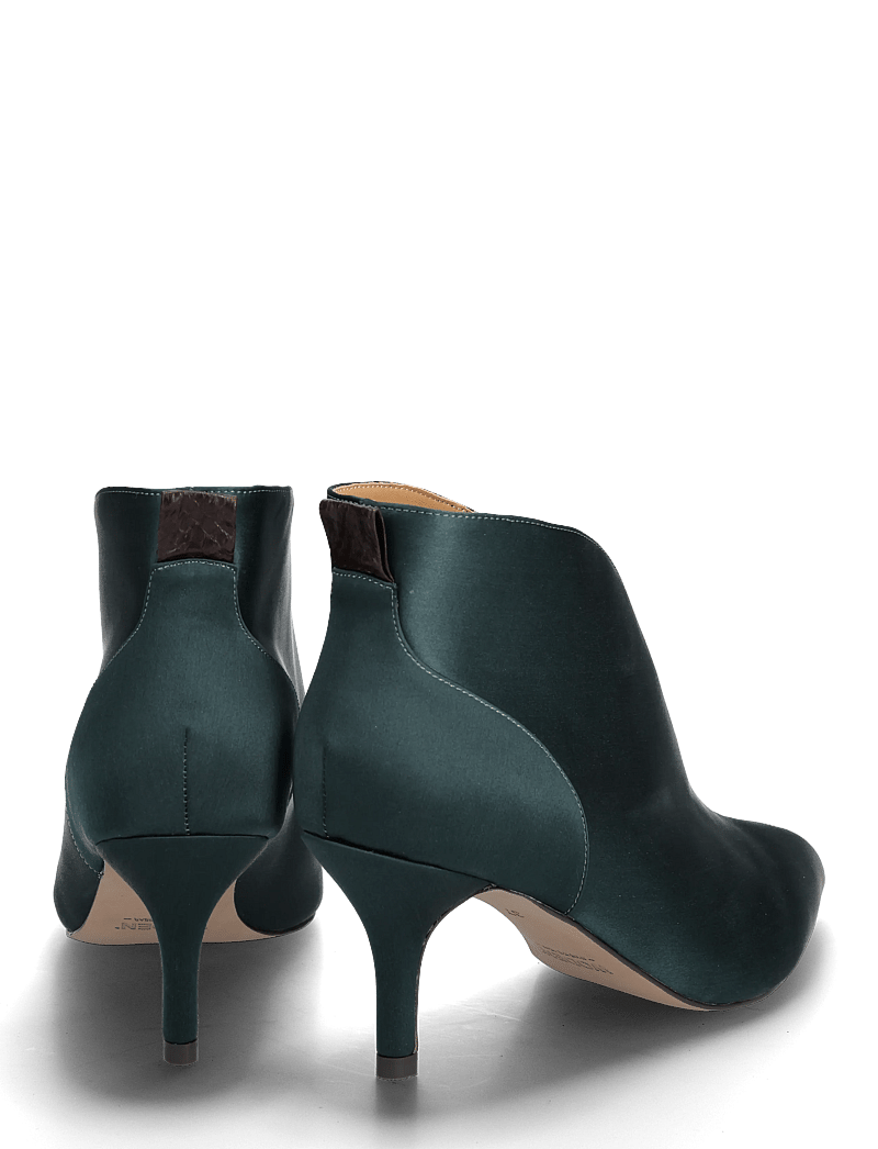 WODEN - Valentine Low Cut Satin - pumps - dark forest - 4