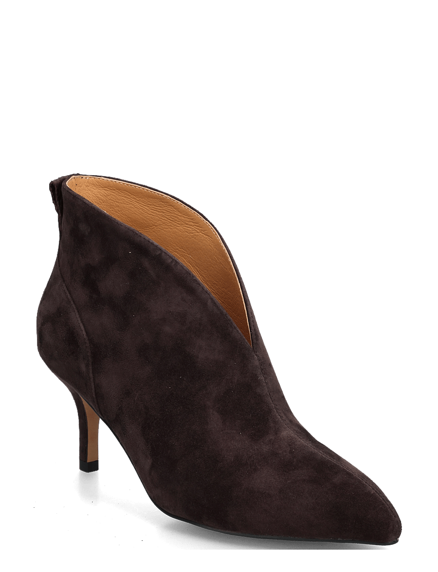 WODEN - Valentine Low Cut S - kontsaga poolsaapad - chocolate - 0