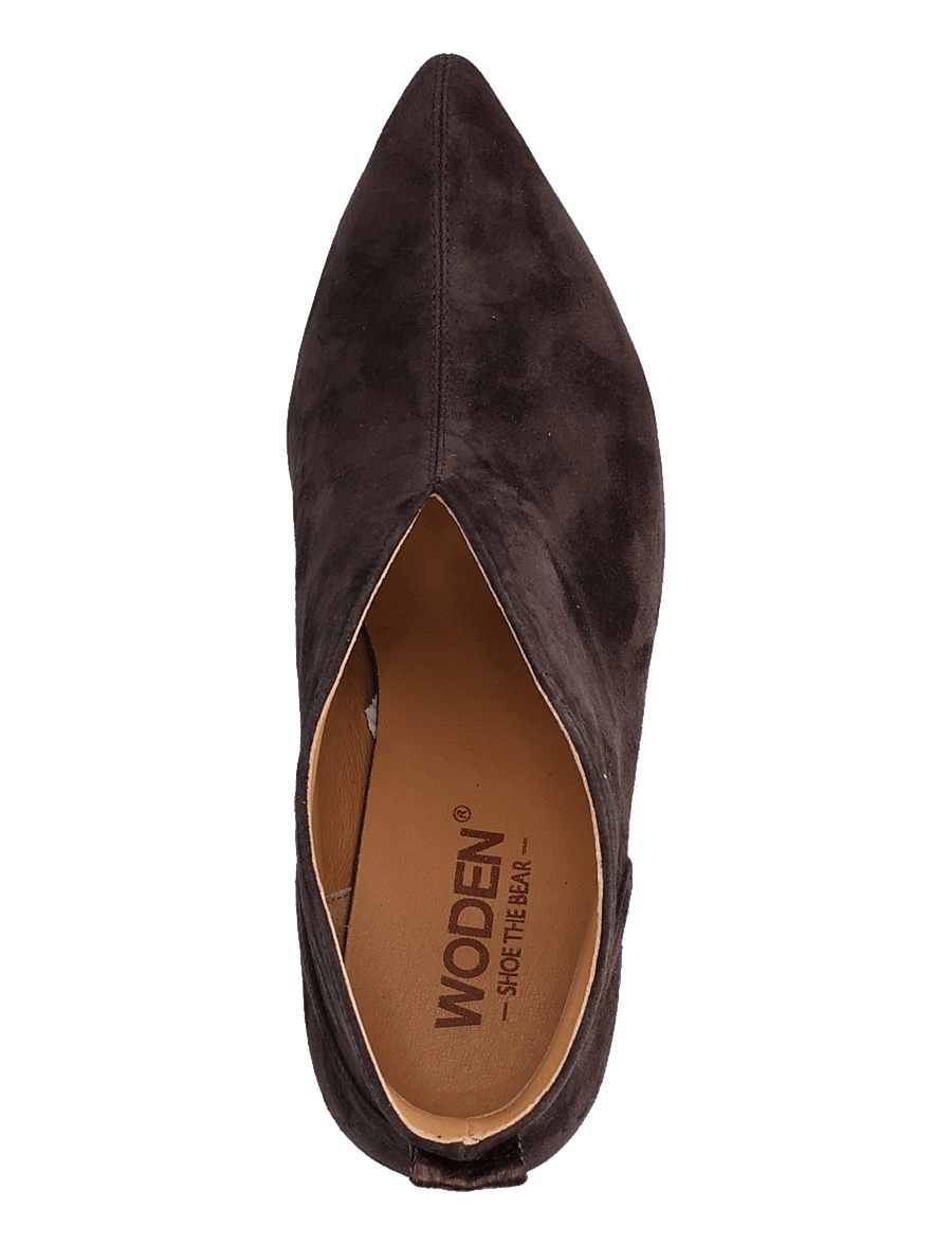 WODEN - Valentine Low Cut S - kontsaga poolsaapad - chocolate - 3