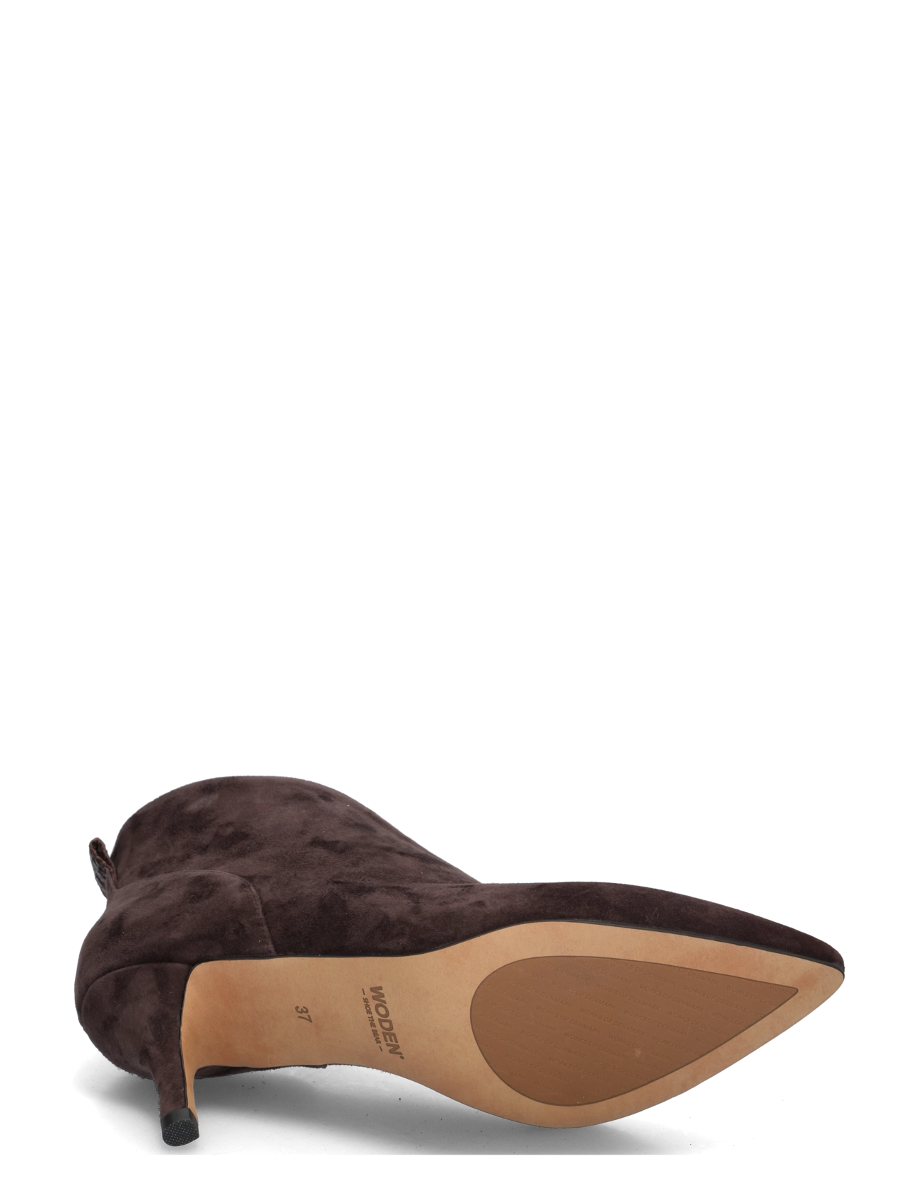 WODEN - Valentine Low Cut S - kontsaga poolsaapad - chocolate - 4