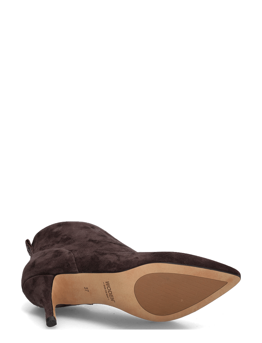 WODEN - Valentine Low Cut S - kontsaga poolsaapad - chocolate - 4