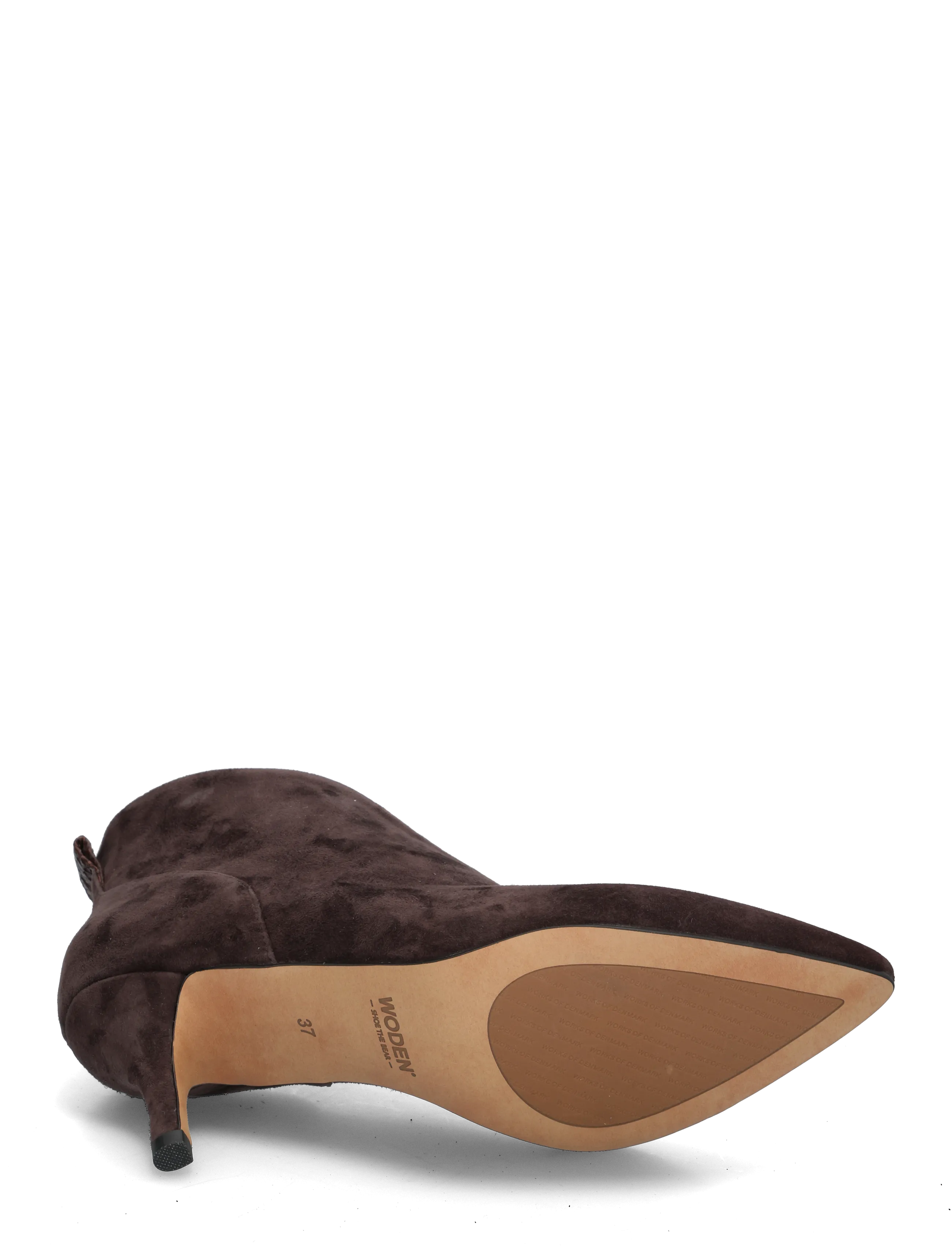 WODEN - Valentine Low Cut S - heeled ankle boots - chocolate - 5