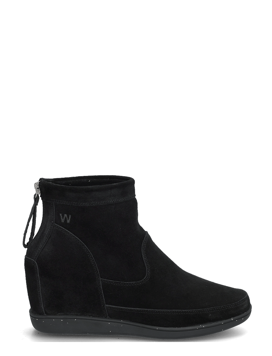 WODEN - Emmy S - kontsaga poolsaapad - black/black - 2