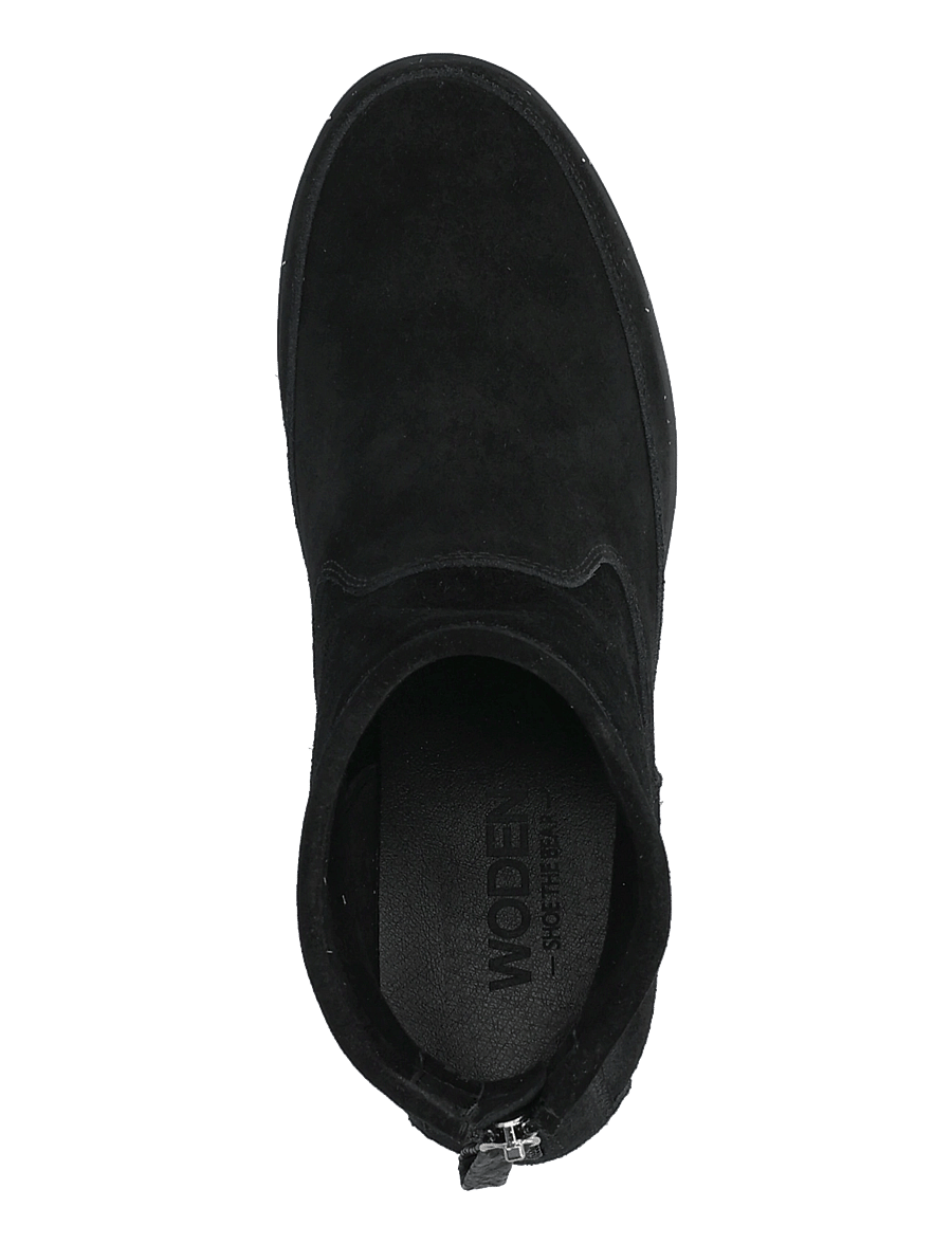 WODEN - Emmy S - kontsaga poolsaapad - black/black - 3