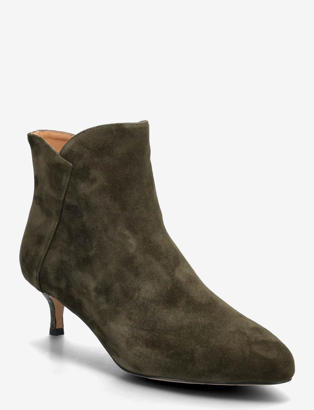 WODEN - Saga Zip S - høj hæl - khaki - 0