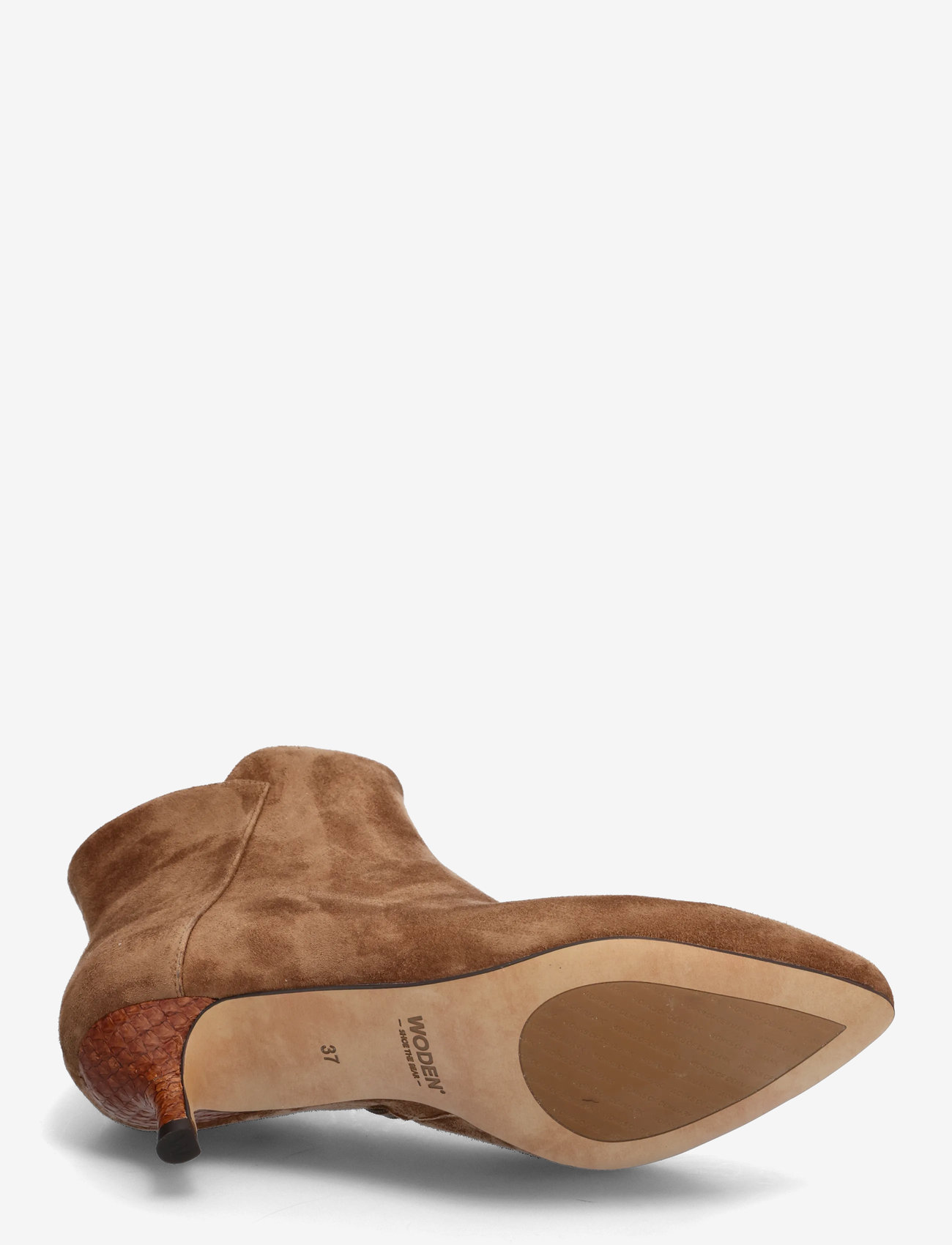 WODEN - Saga Zip S - heeled ankle boots - tan - 4