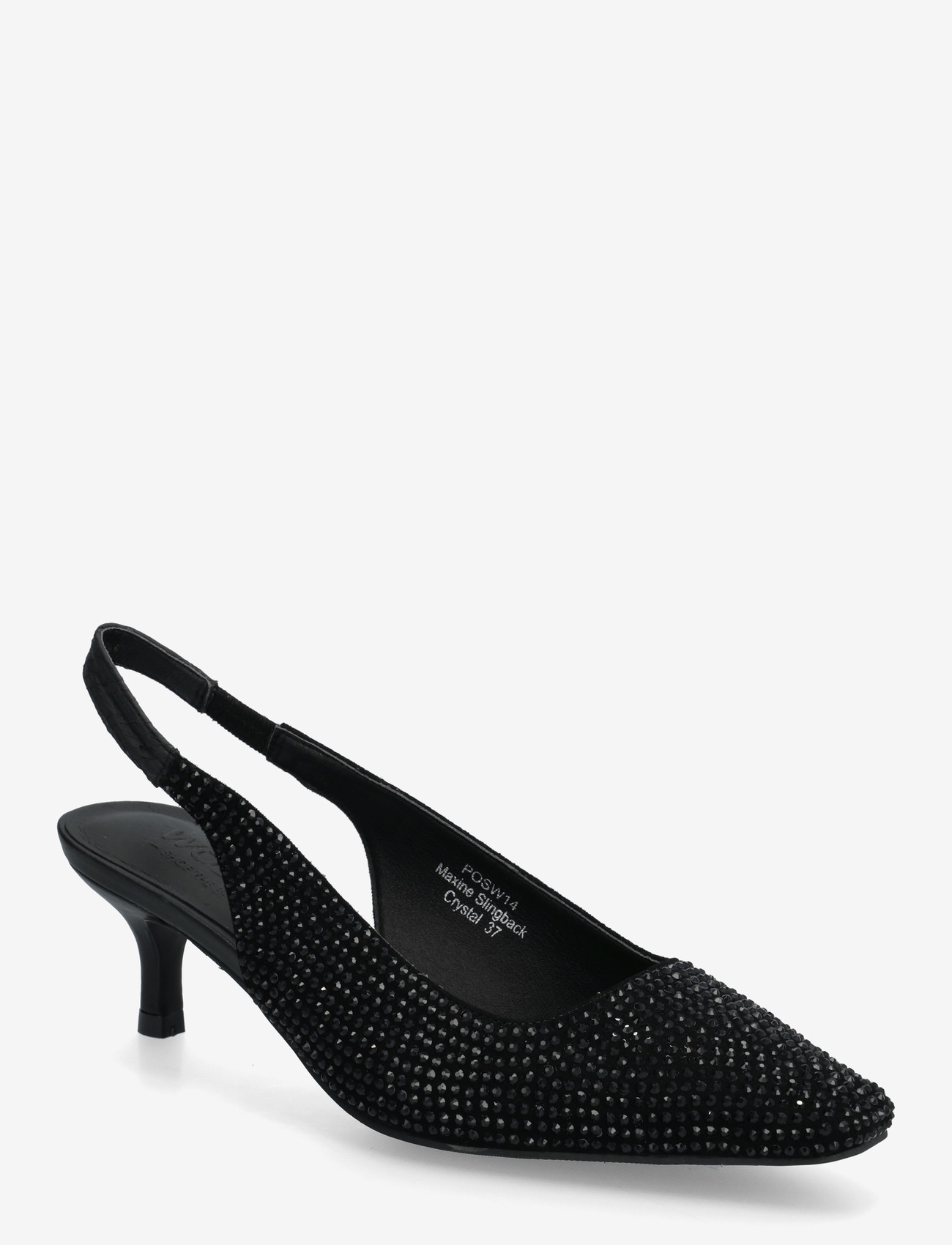 WODEN - Maxine Slingback Crystal - heeled slingbacks - black/black - 0