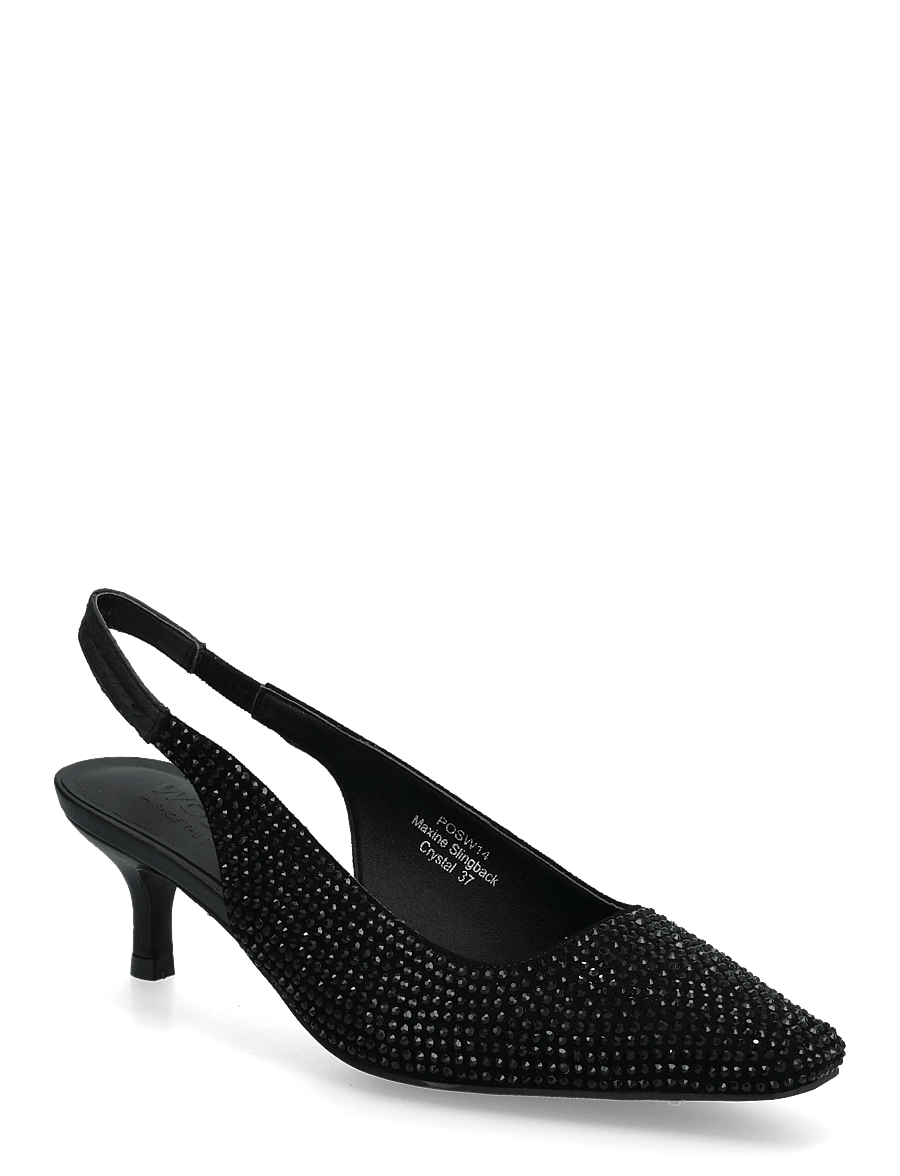 WODEN - Maxine Slingback Crystal - högklackade slingbacks - black/black - 0