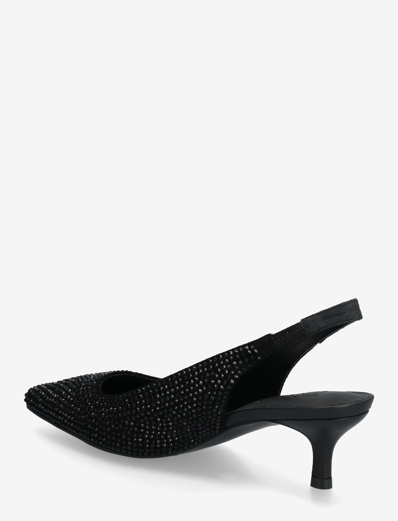 WODEN - Maxine Slingback Crystal - heeled slingbacks - black/black - 2