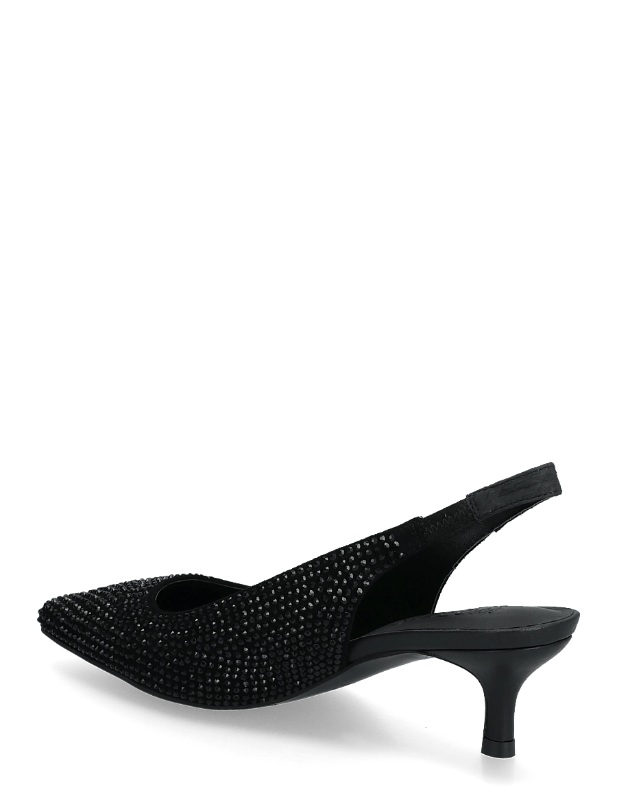 WODEN - Maxine Slingback Crystal - högklackade slingbacks - black/black - 2