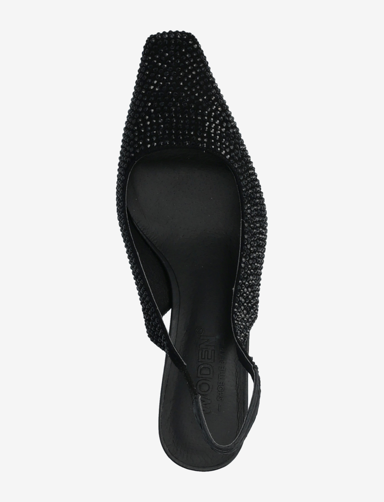 WODEN - Maxine Slingback Crystal - heeled slingbacks - black/black - 3