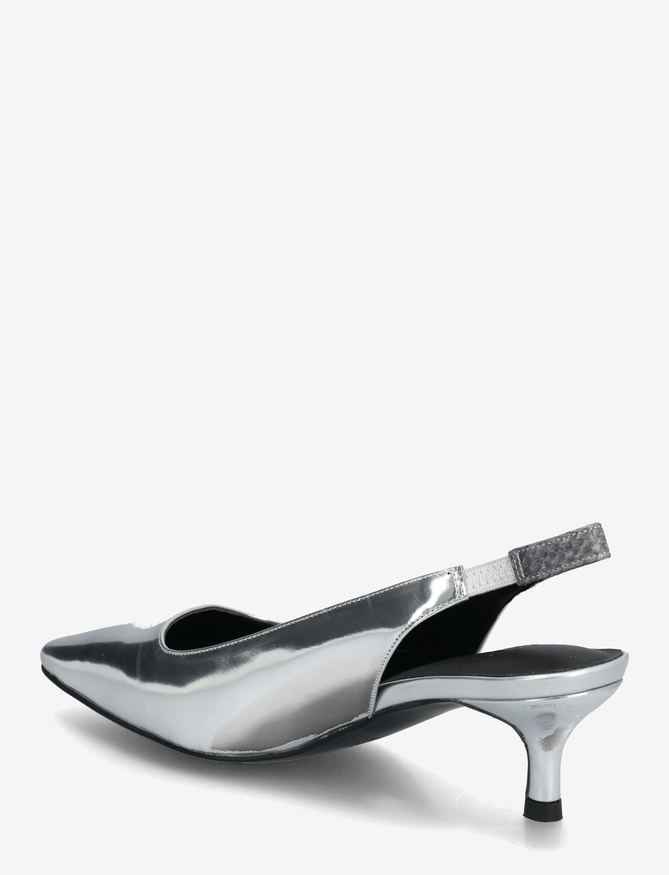 WODEN - Maxine Slingback Metallic - festtøj til outletpriser - silver - 1
