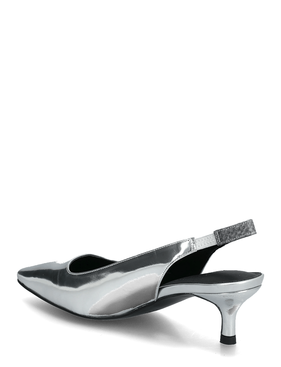 WODEN - Maxine Slingback Metallic - högklackade slingbacks - silver - 1