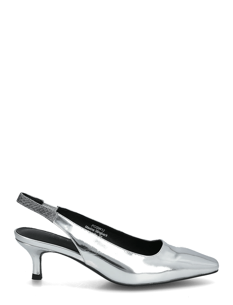 WODEN - Maxine Slingback Metallic - slingbacks med hæle - silver - 2