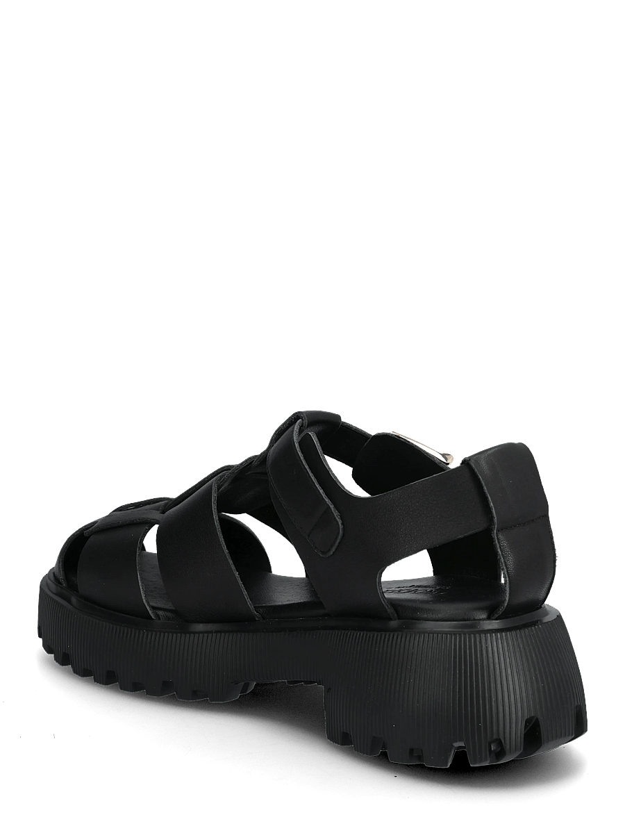 WODEN - Posey Fisherman - gladiatorsandaler - black - 2