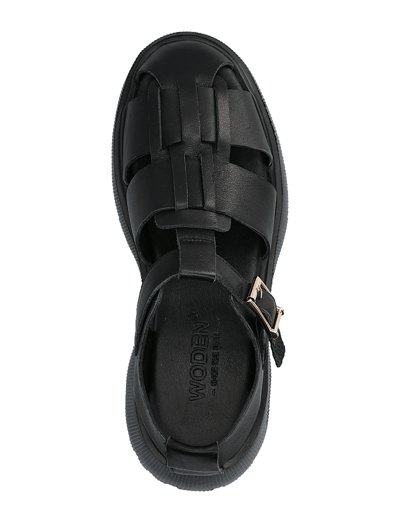 WODEN - Posey Fisherman - gladiatorsandaler - black - 3