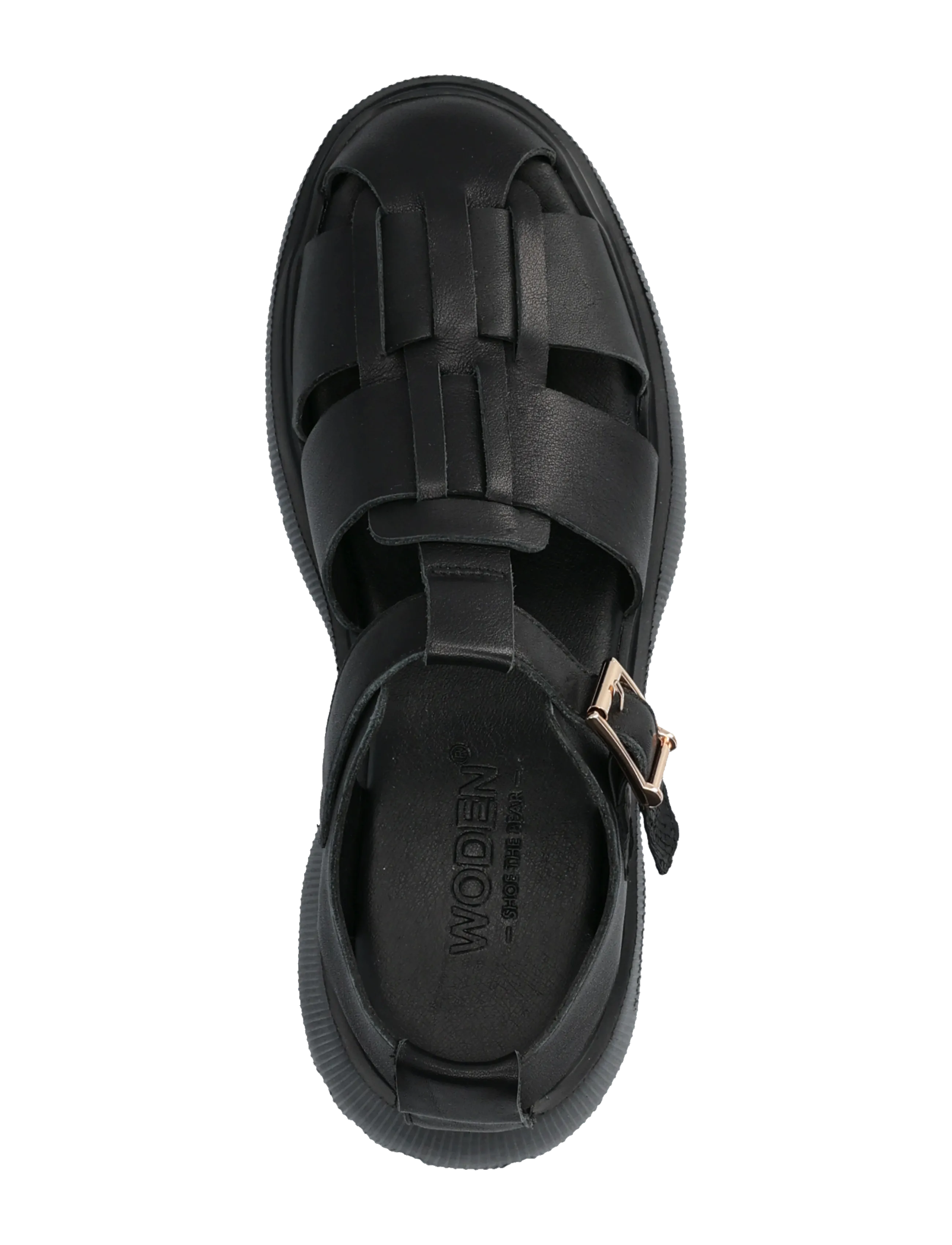 WODEN - Posey Fisherman - gladiatorsandaler - black - 3