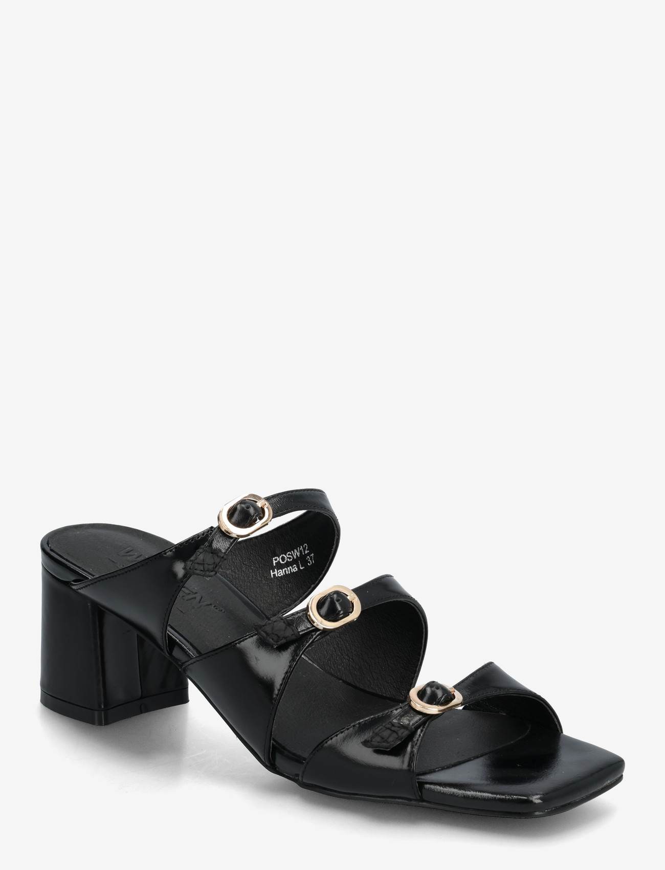 WODEN - Hanna L - mules med hæle - black - 0